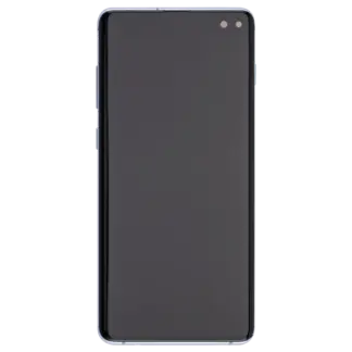OLED Display mit Rahmen für Samsung Galaxy S10 Plus (Aftermarket Plus) (Prism Blue)