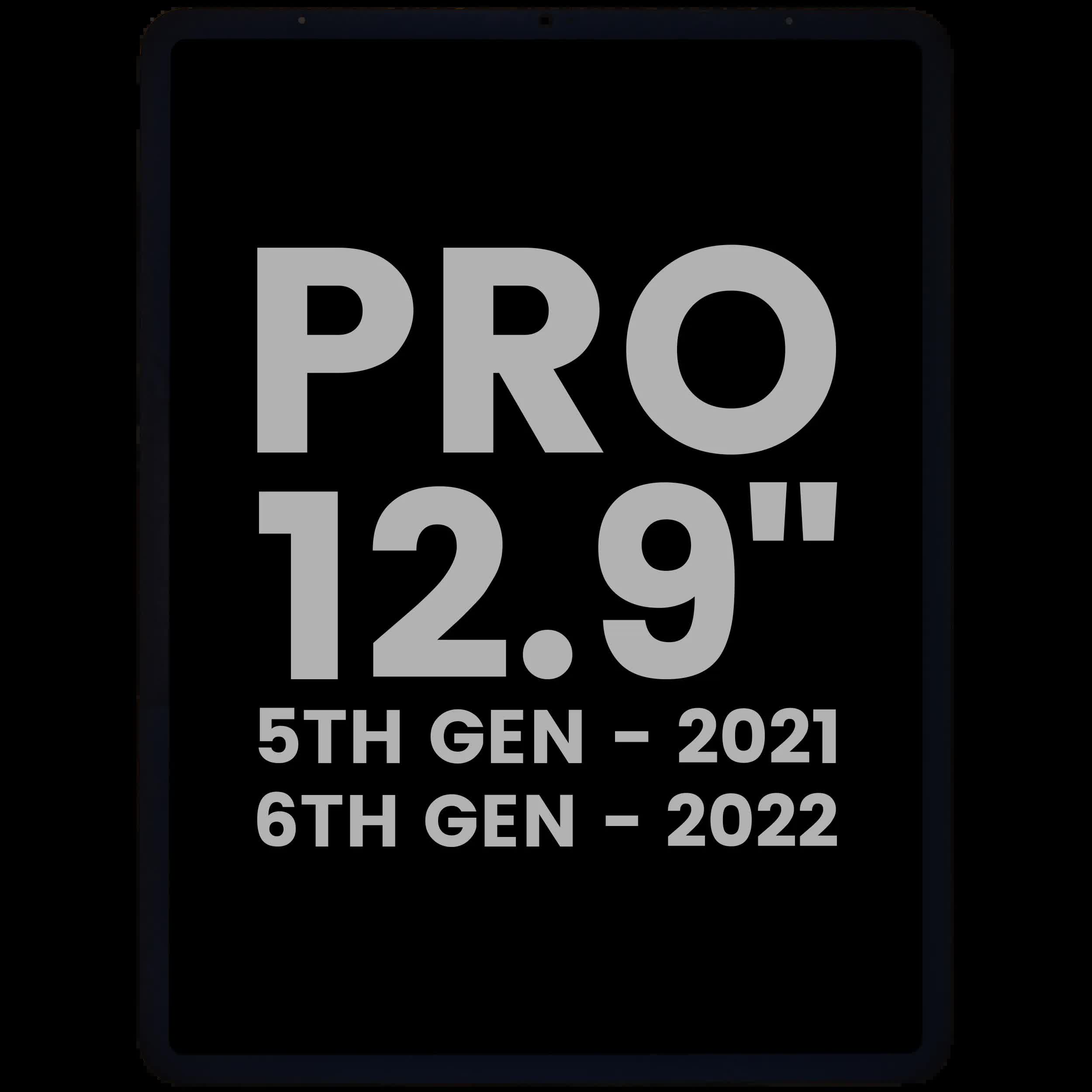 LCD Display mit Touchscreen-Digitizer für iPad Pro 12.9" 5th Gen (2021) / Pro 12.9" 6th Gen (2022) (ausgebautes Originalteil: Grade B)