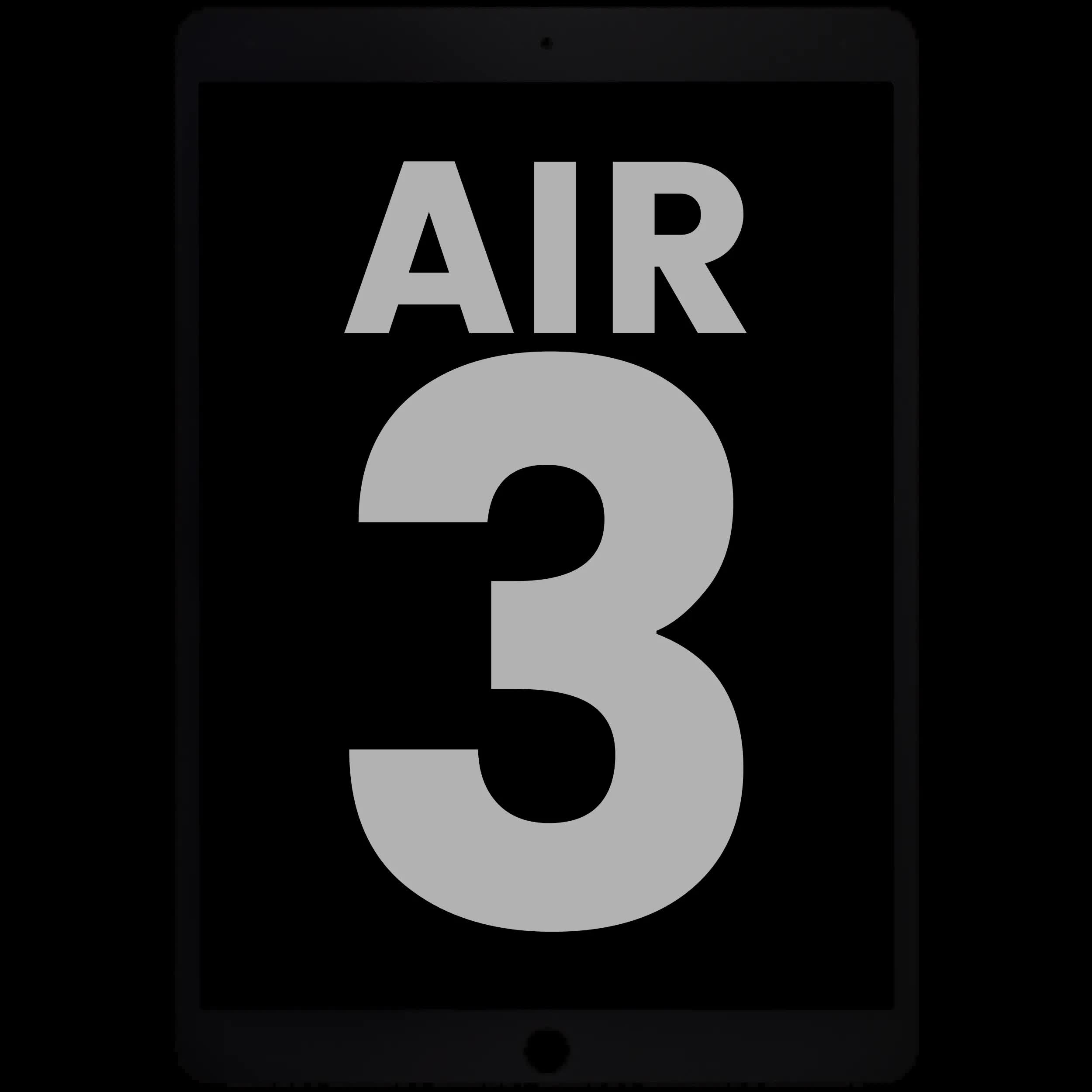 LCD Display mit Touchscreen-Digitizer für iPad Air 3 (ausgebautes Originalteil: Grade A) (Black (Schwarz))