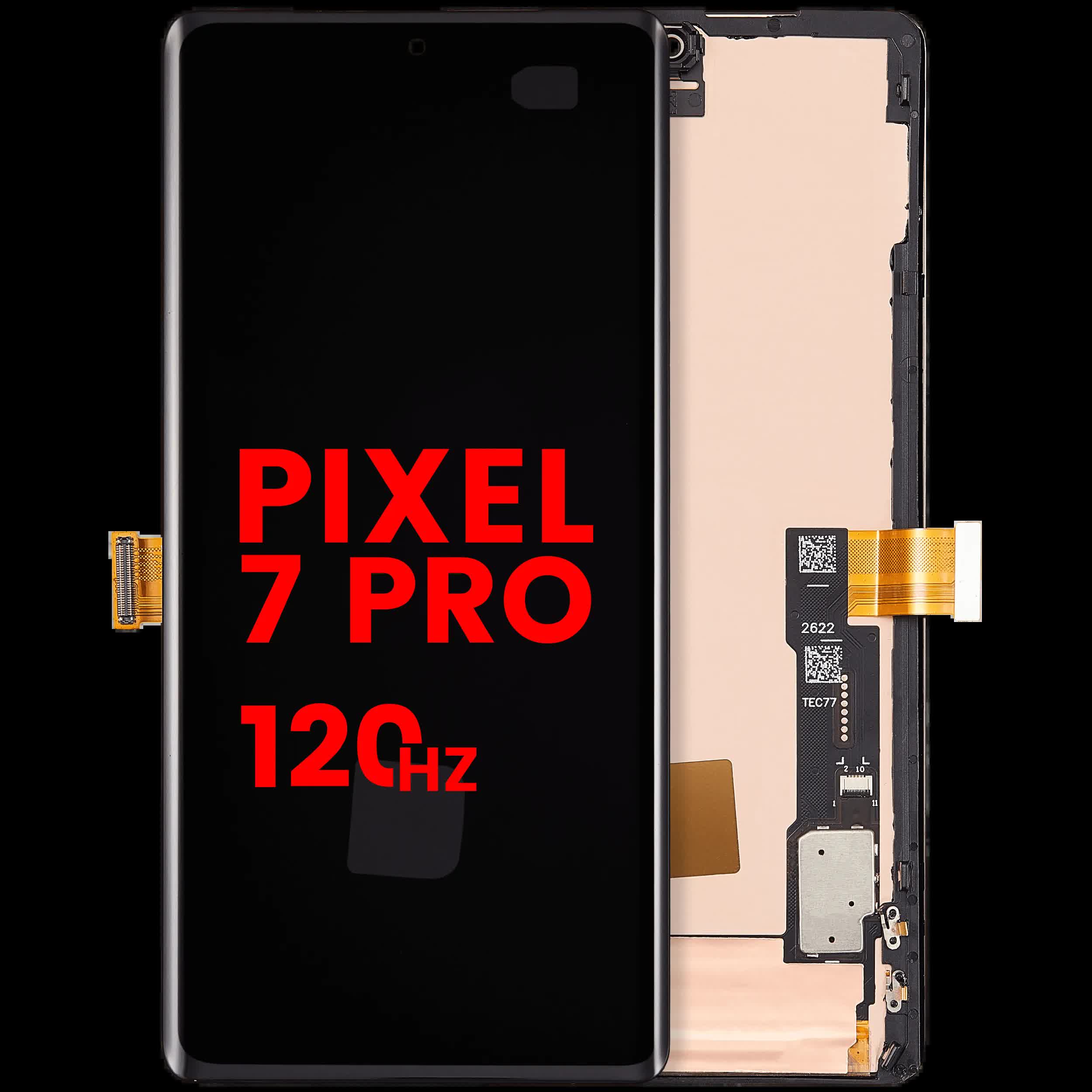 OLED Display mit Rahmen (ohne Fingerprint Sensor) für Google Pixel 7 Pro (Aftermarket Plus / 120HZ) – Bild 2