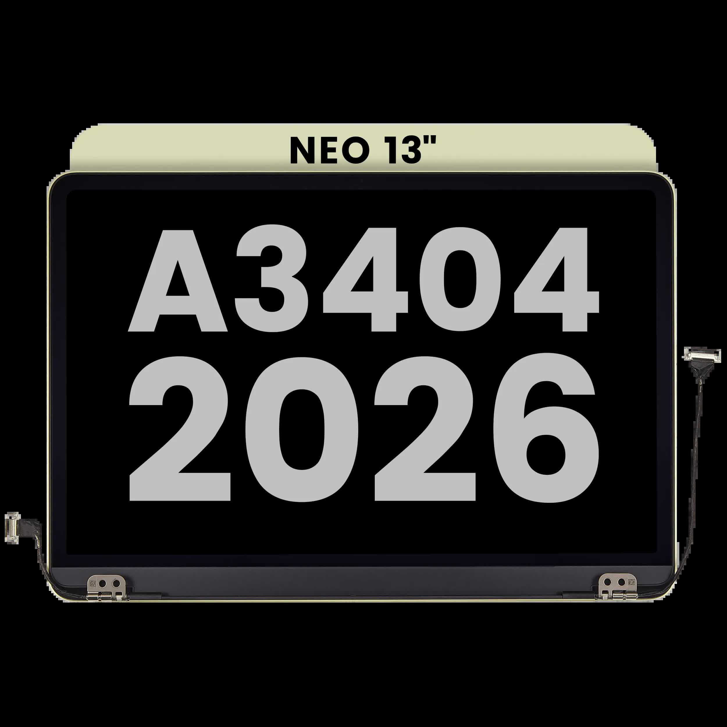 komplette LCD-Displayeinheit für MacBook Neo 13" A3404 (2026) (ausgebautes Originalteil: Grade B) (Citrus)