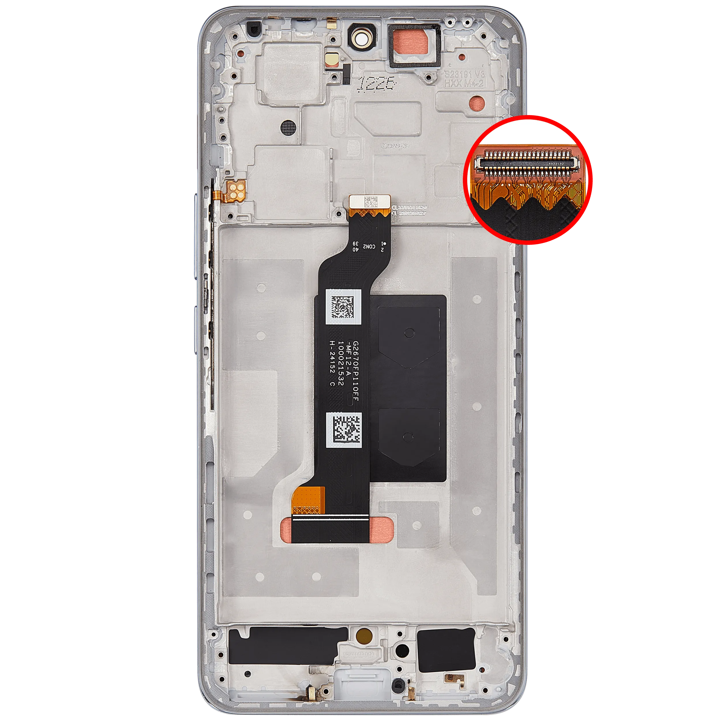 OLED Display mit Rahmen für Honor 200 (professionell aufgearbeitet) (Emerald Green) – Bild 4