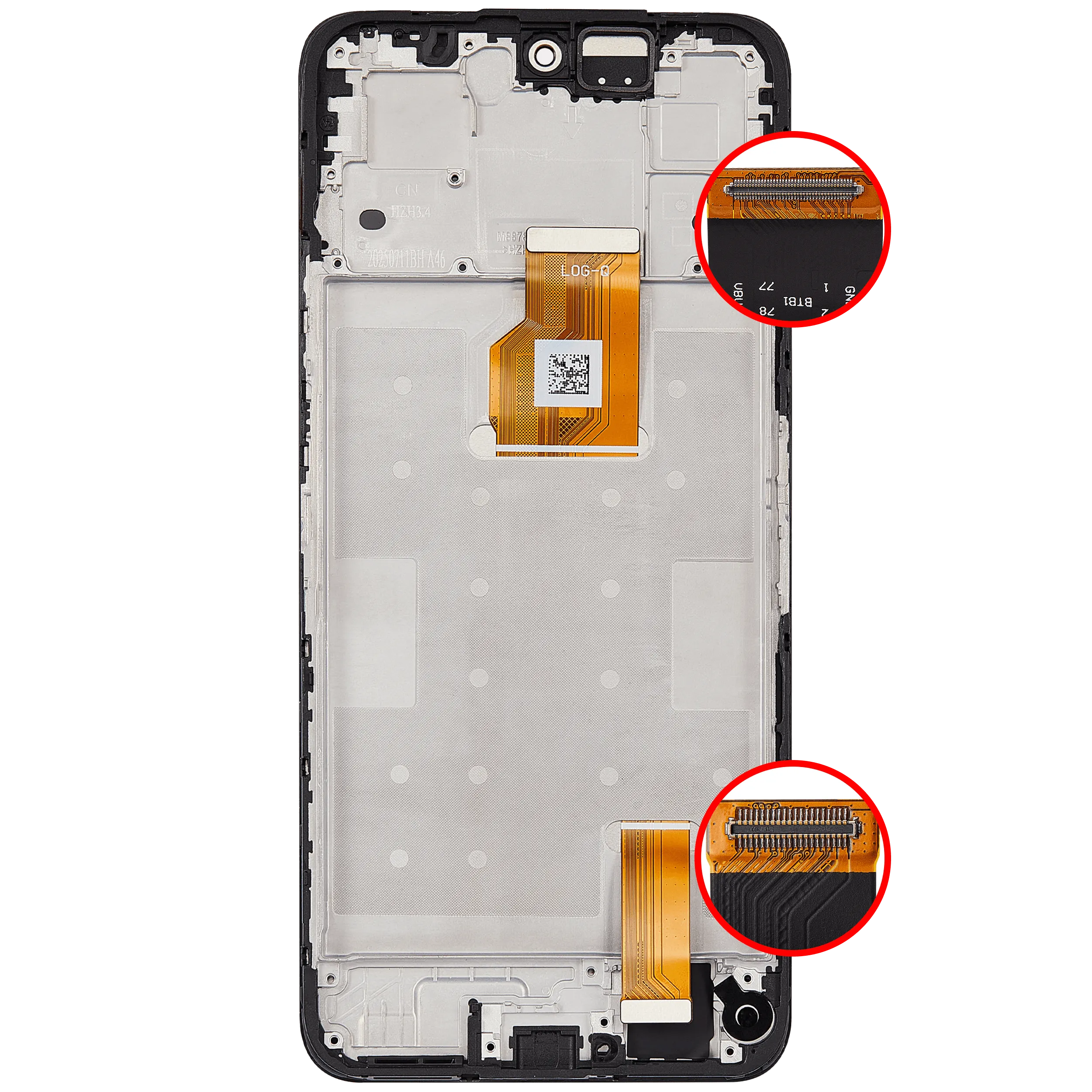 LCD Display mit Rahmen für Honor X7D 4G / X7D 5G / 400 Smart 4G / 400 Smart 5G (professionell aufgearbeitet) – Bild 2