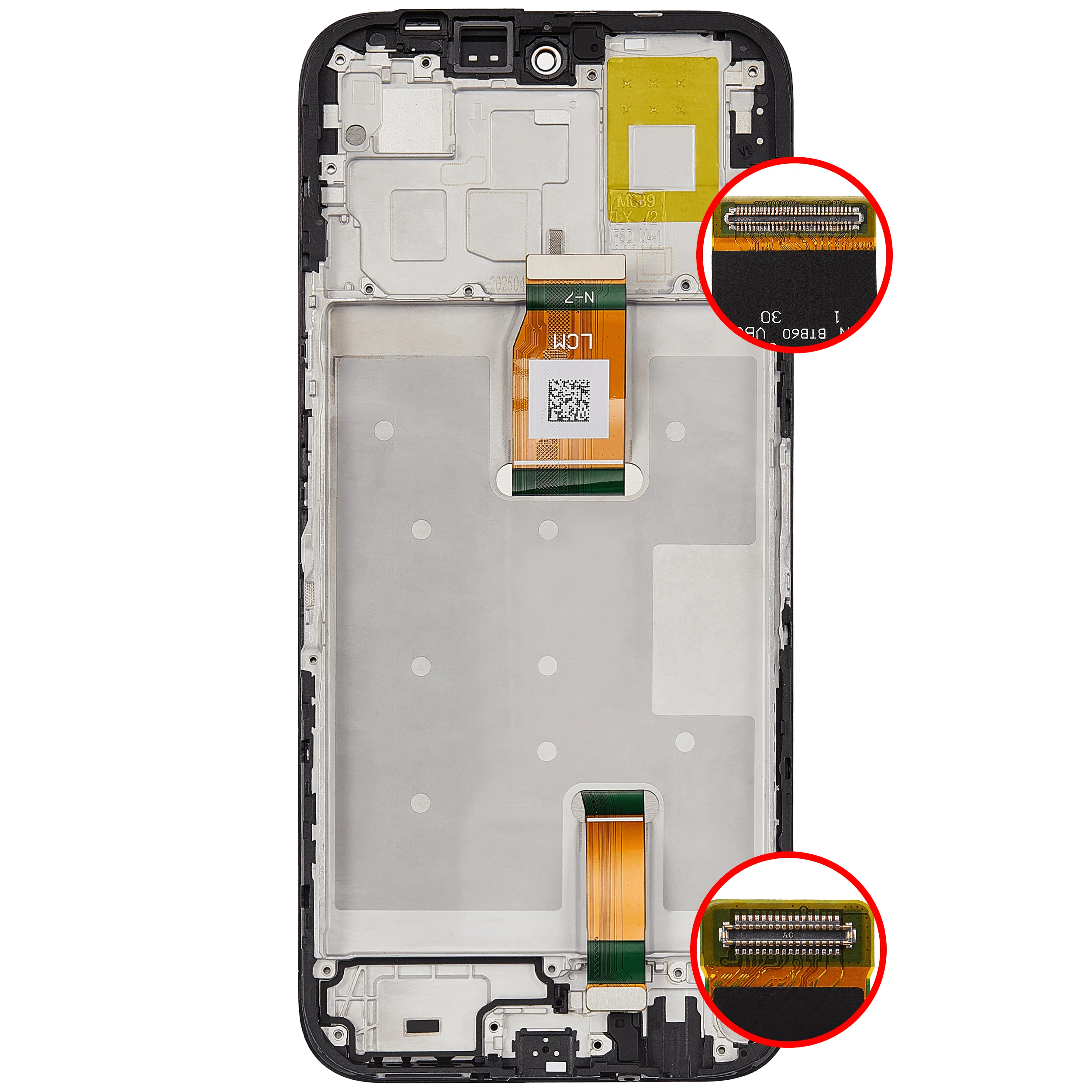 LCD Display mit Rahmen für Honor X6C / Play 60 / Play 10C(professionell aufgearbeitet) – Bild 4