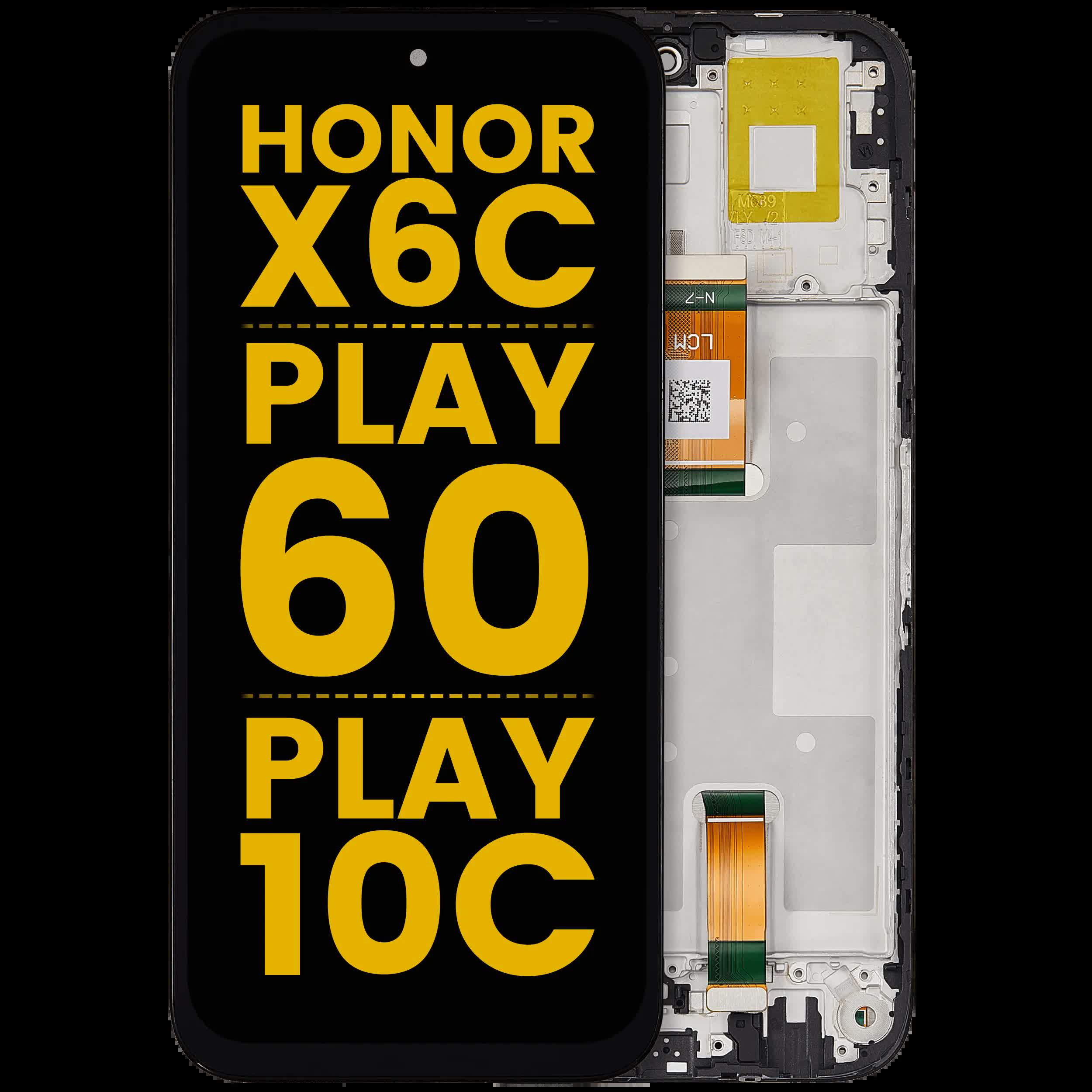 LCD Display mit Rahmen für Honor X6C / Play 60 / Play 10C(professionell aufgearbeitet)