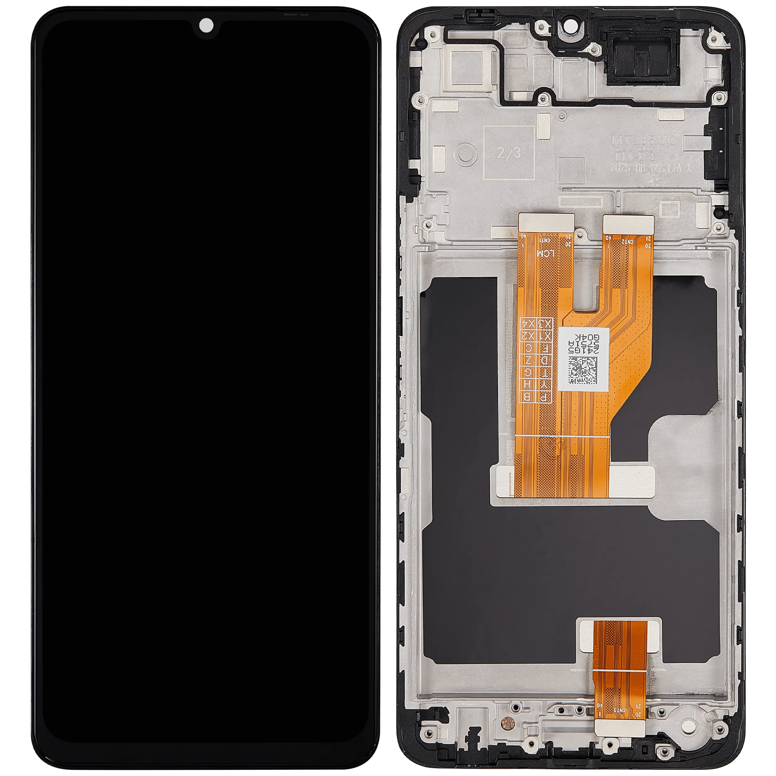 LCD Display mit Rahmen für Vivo Y04 / Y29s (professionell aufgearbeitet) – Bild 4
