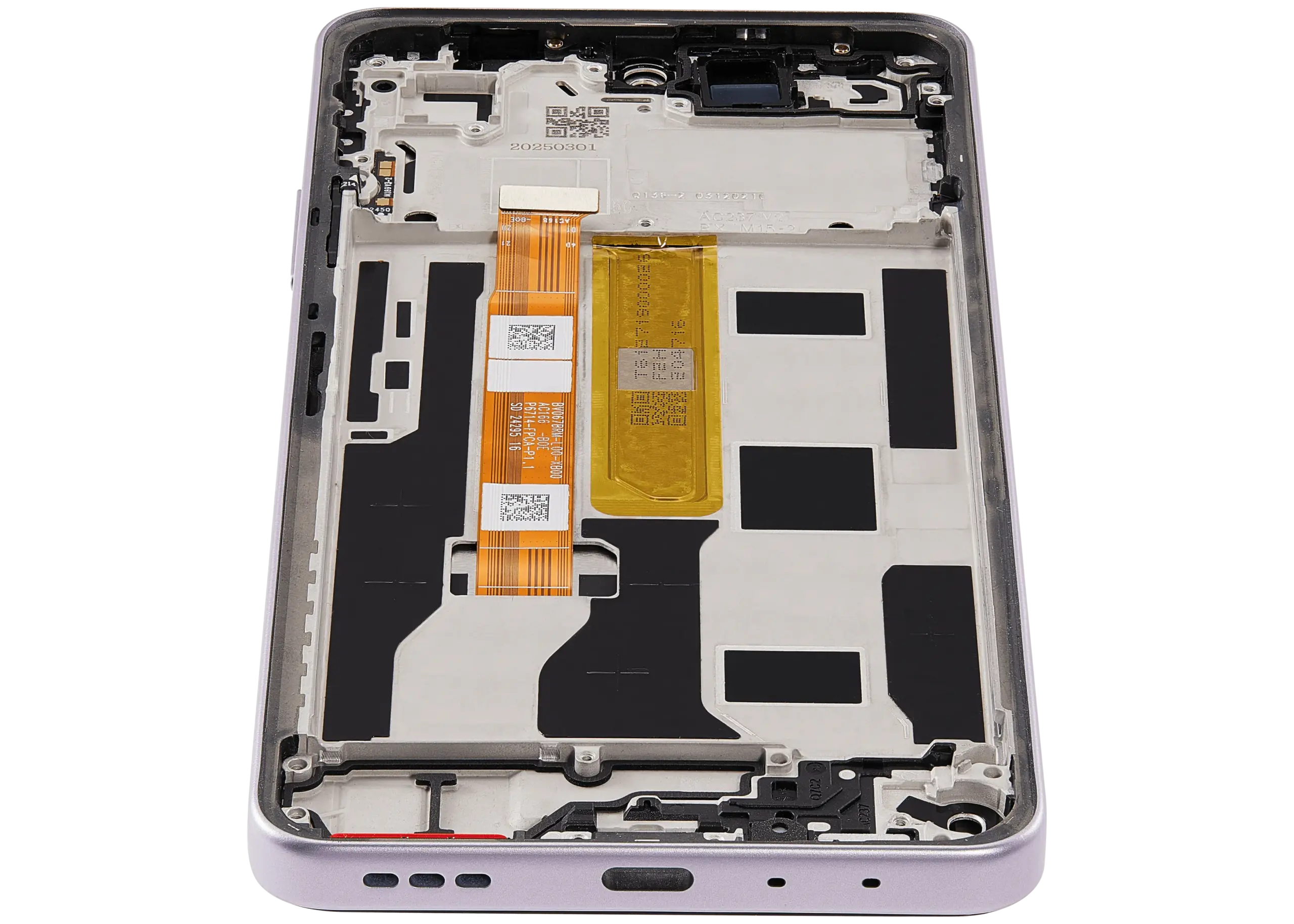 LCD Display mit Rahmen für OPPO A5 Pro 5G (professionell aufgearbeitet) (Flower Pink) – Bild 4