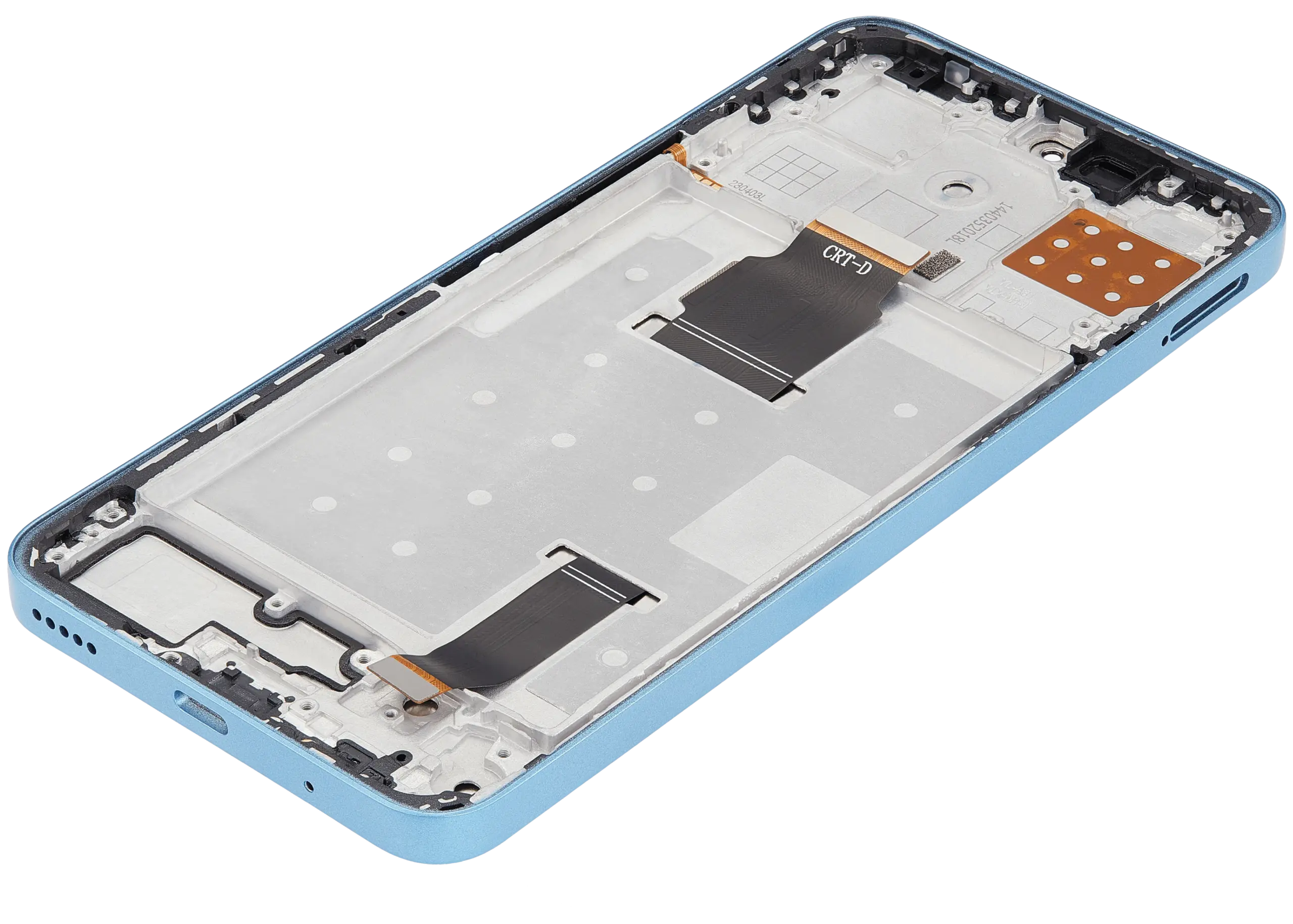 LCD Display mit Rahmen für Honor X8A / X50i / 90 Lite (professionell aufgearbeitet) (Cyan Lake) – Bild 2