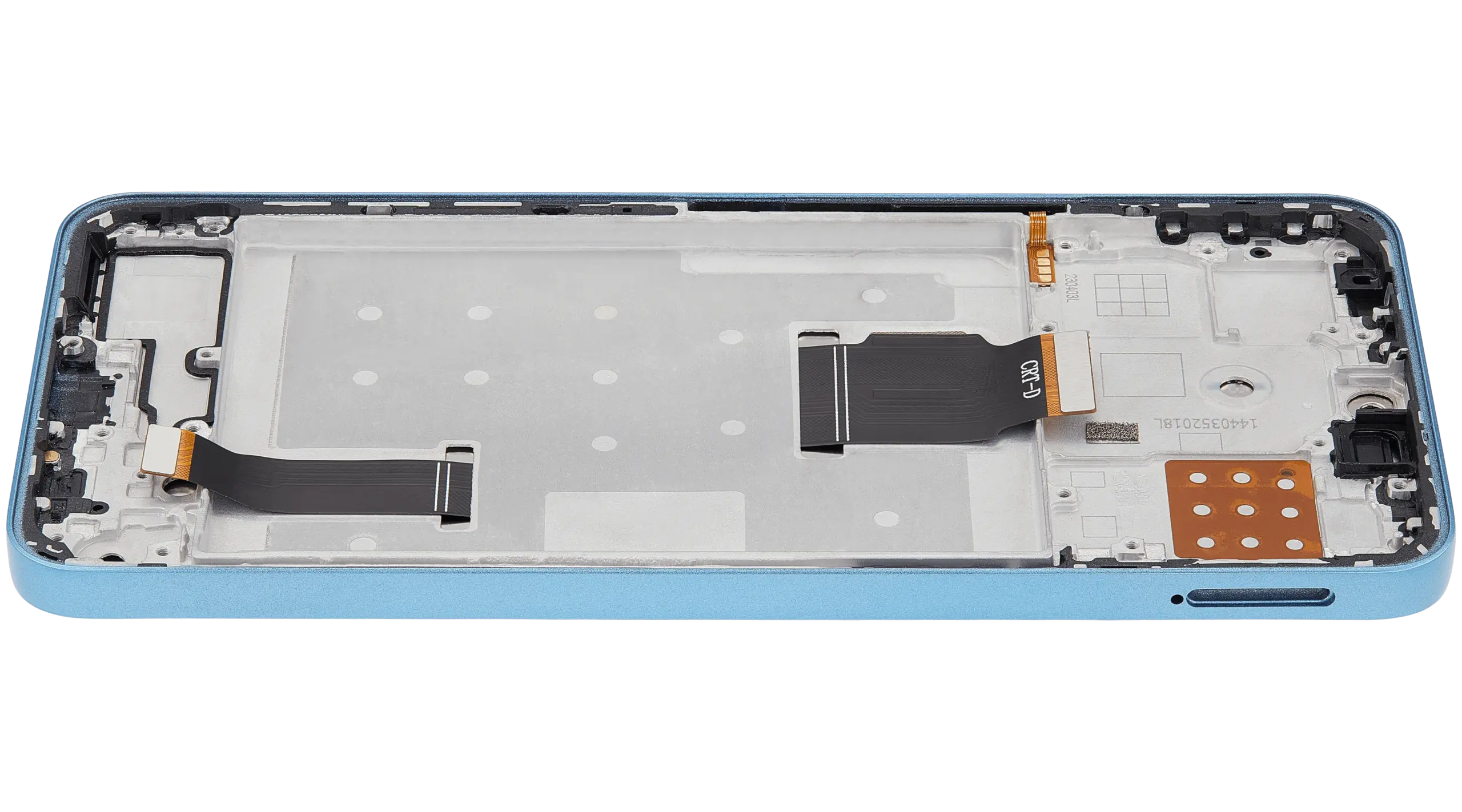 LCD Display mit Rahmen für Honor X8A / X50i / 90 Lite (professionell aufgearbeitet) (Cyan Lake) – Bild 3