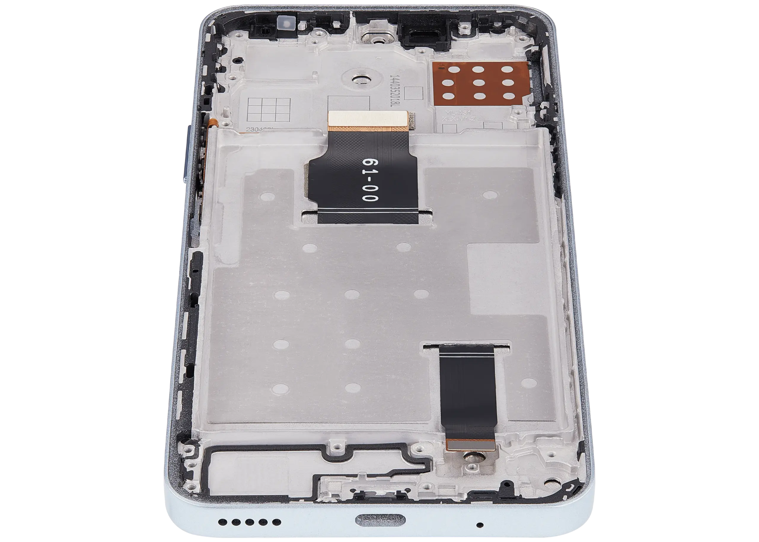LCD Display mit Rahmen für Honor X8A / X50i / 90 Lite ((Aftermarket Plus) (Titanium Silver) – Bild 3