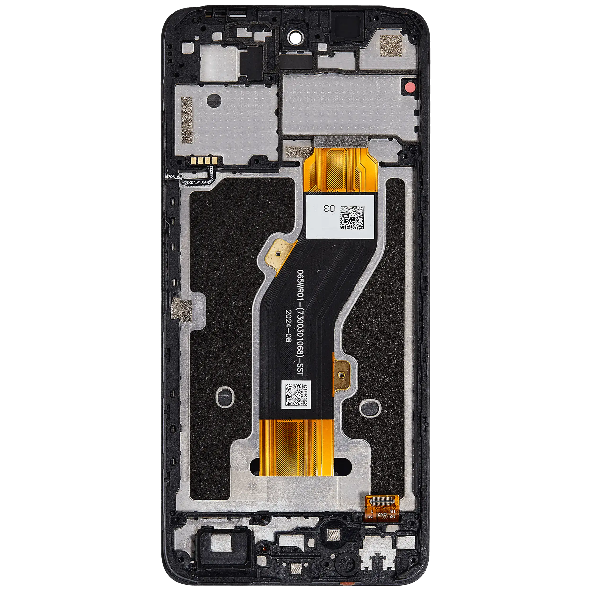 LCD Display mit Rahmen für ZTE Blade A75 4G (Z2359) (professionell aufgearbeitet) – Bild 4