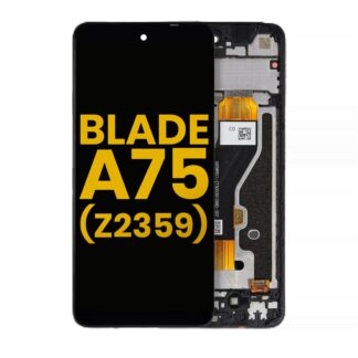LCD Display mit Rahmen für ZTE Blade A75 4G (Z2359) (professionell aufgearbeitet)