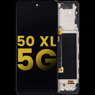 LCD Display mit Rahmen für TCL 50 XL 5G (professionell aufgearbeitet)
