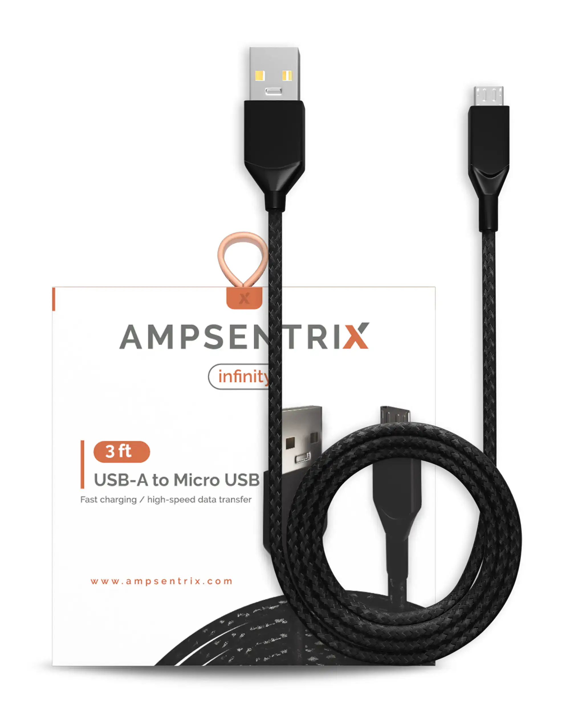 Micro USB To USB Type A Kabel (generisch) (Black (Schwarz)) – Bild 3