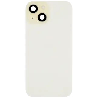 Rückglas mit MagSafe Magnet & NFC & Taschenlampen-Flexkabel für iPhone 15 (ausgebautes Originalteil: Grade B) (Yellow)
