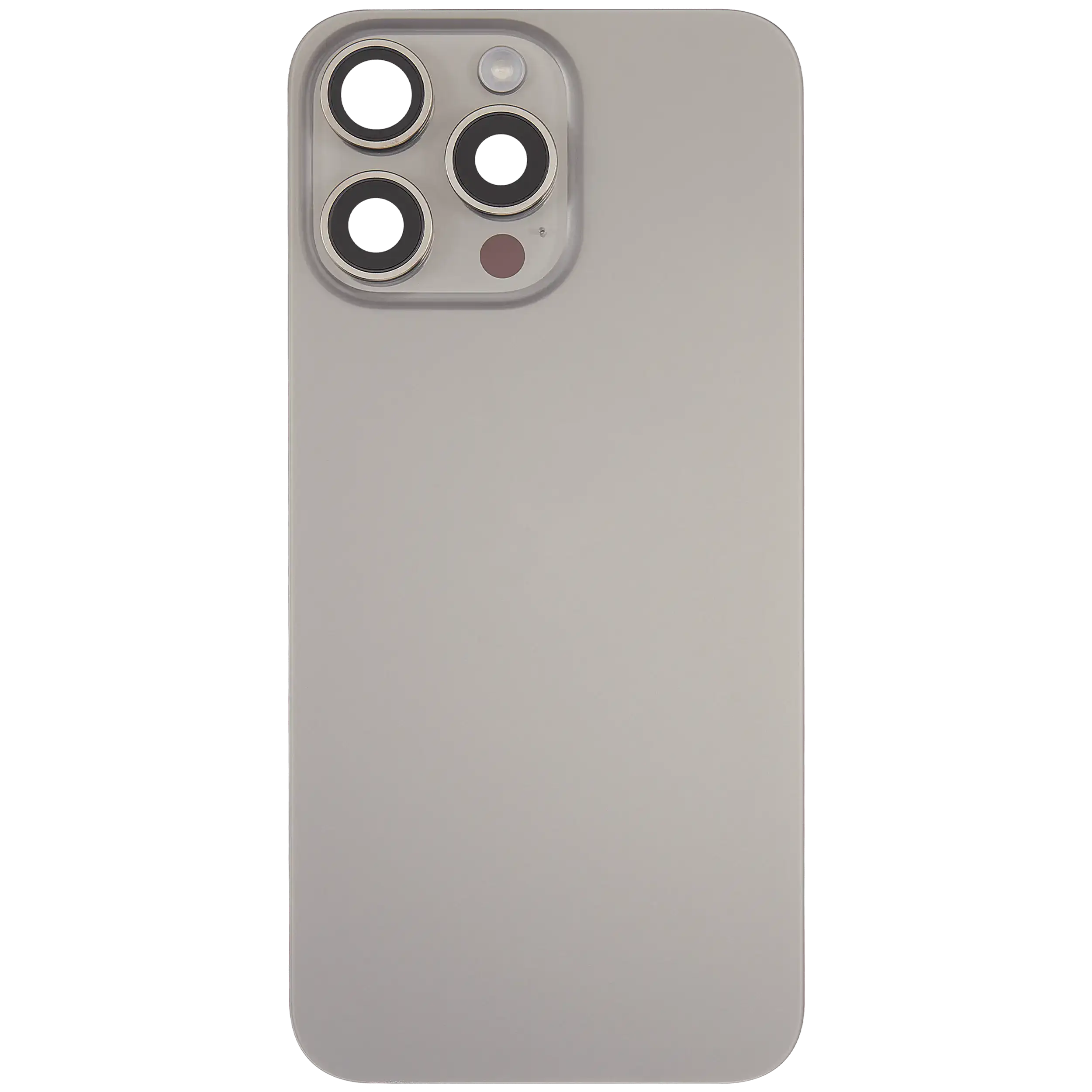 Rückglas mit MagSafe Magnet & NFC & Taschenlampen-Flexkabel für iPhone 15 Pro Max (ausgebautes Originalteil: Grade B) (Natural Titanium) – Bild 3