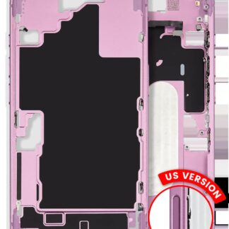 Mittelrahmen mit Kleinteilen für iPhone 16 (US-Version) (ausgebautes Originalteil: Grade A) (Pink (Rosa))