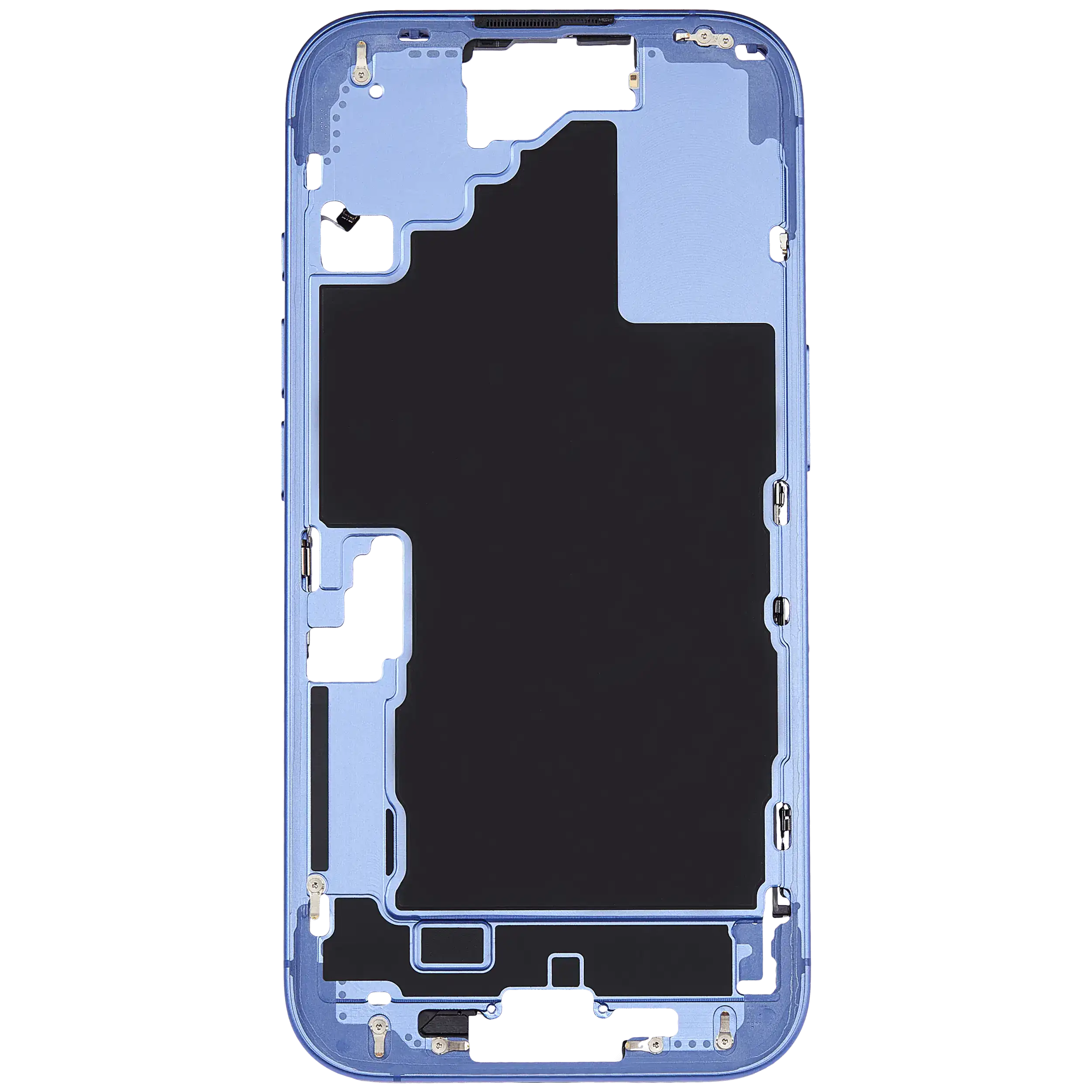 Mittelrahmen mit Kleinteilen für iPhone 16 (US-Version) (ausgebautes Originalteil: Grade A) (Ultramarine) – Bild 3