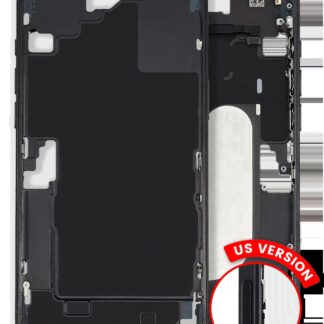 Mittelrahmen mit Kleinteilen für iPhone 16 Plus (US-Version) (ausgebautes Originalteil: Grade A) (Black (Schwarz))