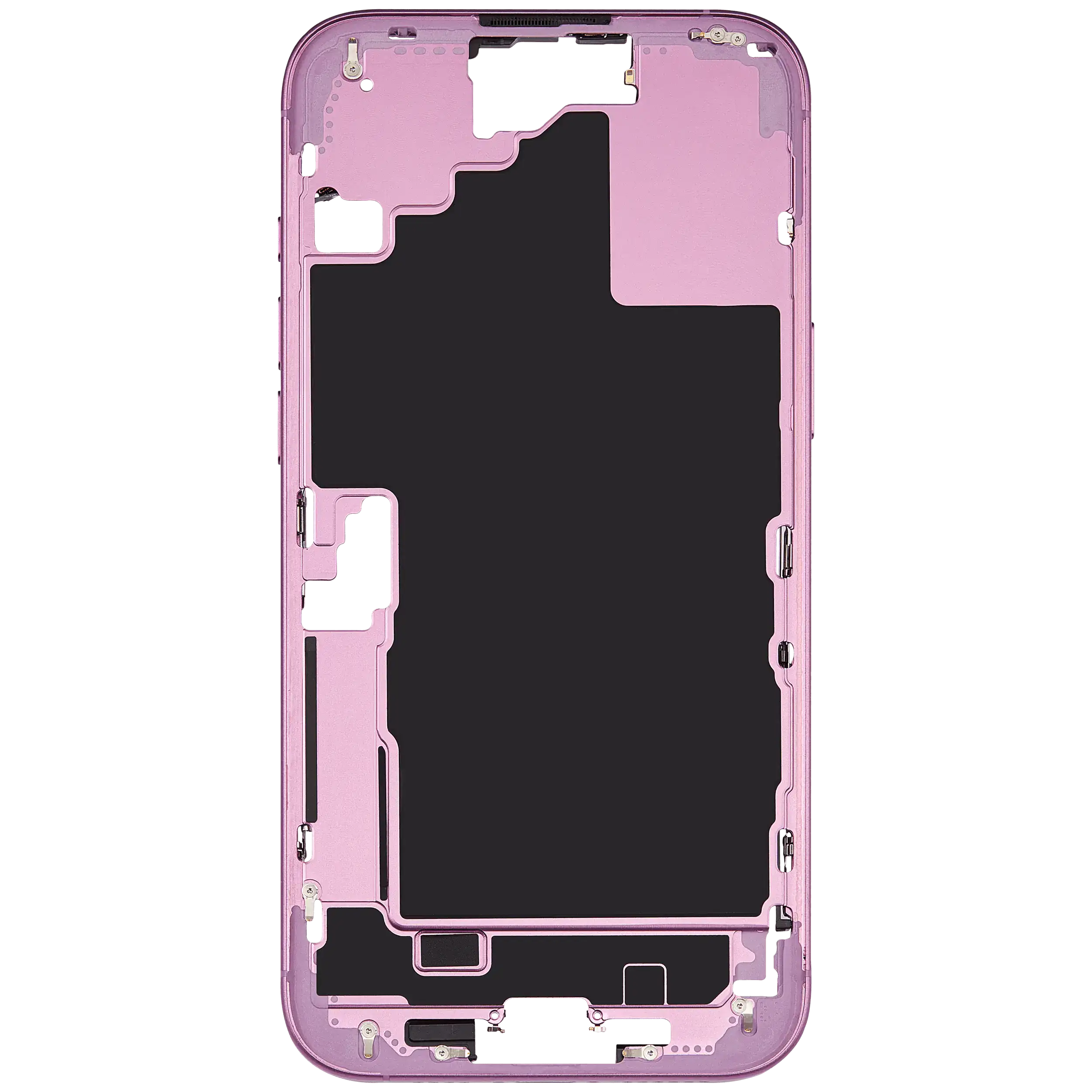 Mittelrahmen mit Kleinteilen für iPhone 16 Plus (US-Version) (ausgebautes Originalteil: Grade A) (Pink (Rosa)) – Bild 3