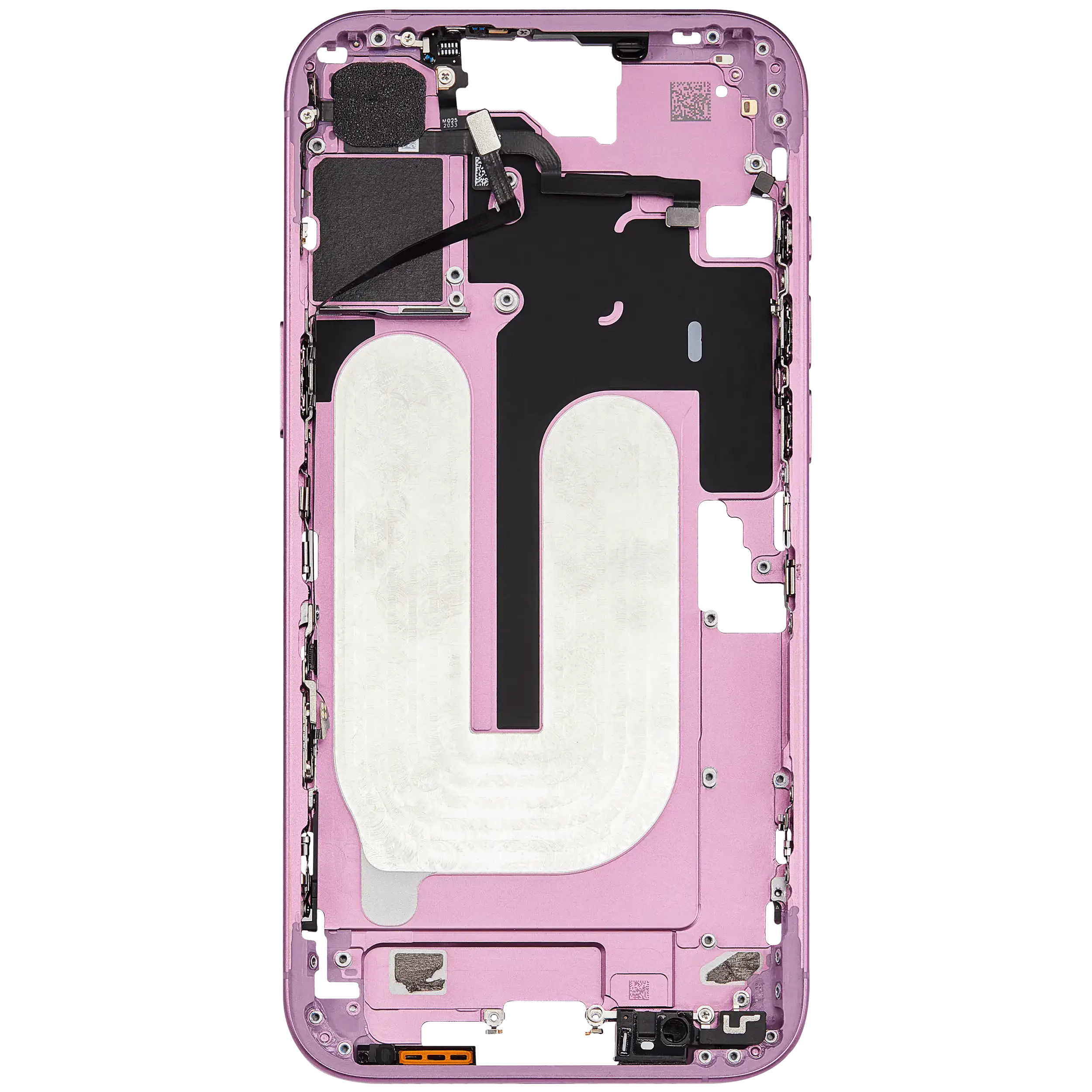 Mittelrahmen mit Kleinteilen für iPhone 16 Plus (US-Version) (ausgebautes Originalteil: Grade A) (Pink (Rosa)) – Bild 4
