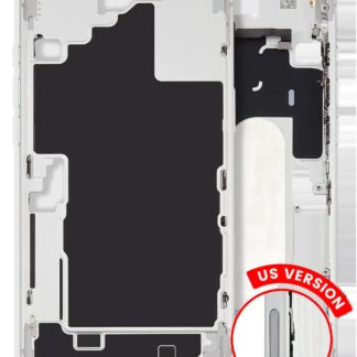 Mittelrahmen mit Kleinteilen für iPhone 16 Plus (US-Version) (ausgebautes Originalteil: Grade A) (White (Weiß))