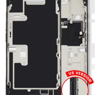 Mittelrahmen mit Kleinteilen für iPhone 16 Pro (US-Version) (ausgebautes Originalteil: Grade A) (Black Titanium)