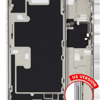 Mittelrahmen mit Kleinteilen für iPhone 16 Pro (US-Version) (ausgebautes Originalteil: Grade A) (Natural Titanium)