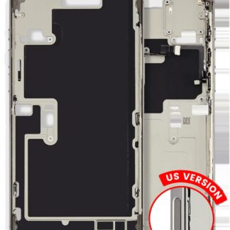 Mittelrahmen mit Kleinteilen für iPhone 16 Pro Max (US-Version) (ausgebautes Originalteil: Grade A) (Natural Titanium)