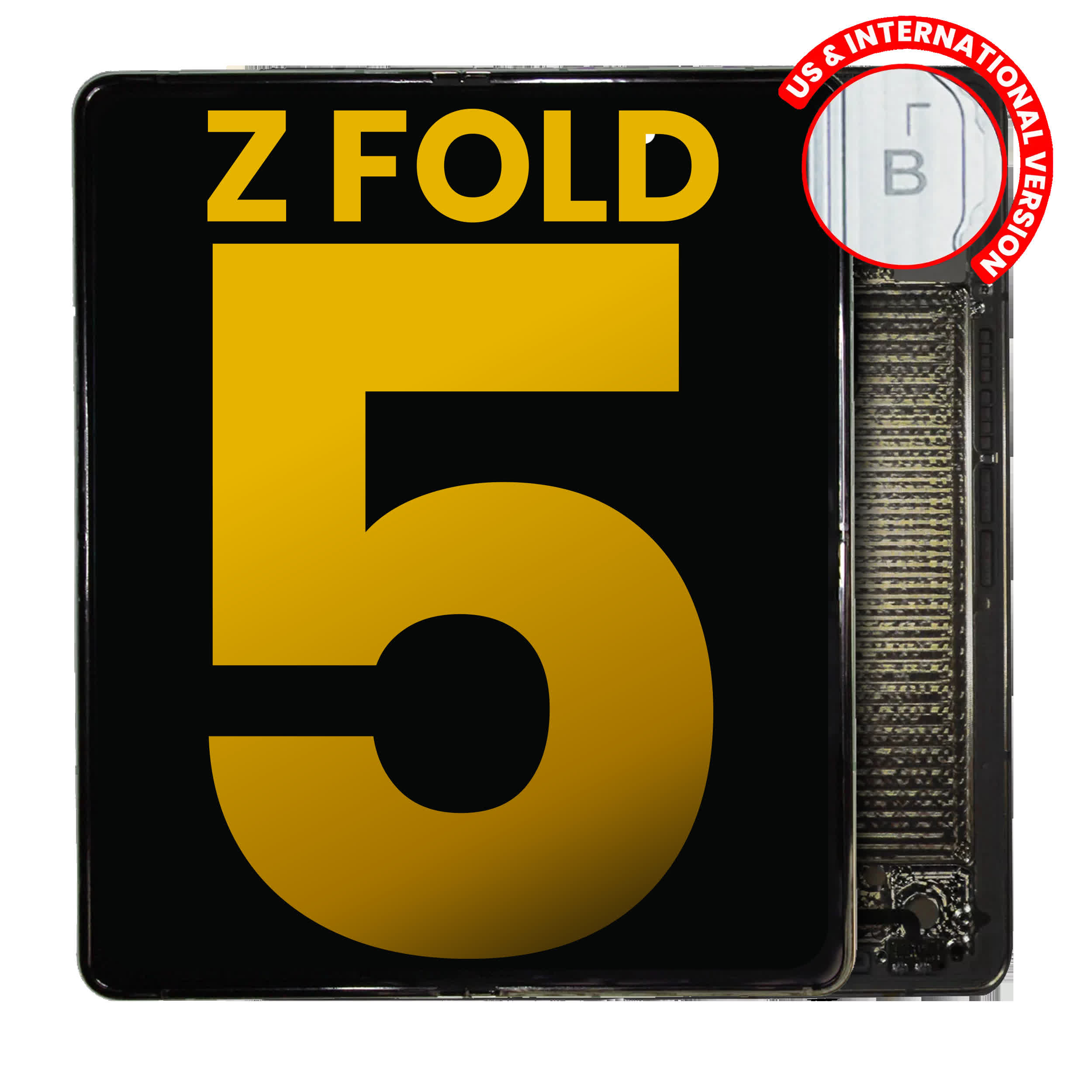 Inner OLED Display mit Rahmen für Samsung Galaxy Z Fold 5 5G (US & International) (professionell aufgearbeitet) (Beige)