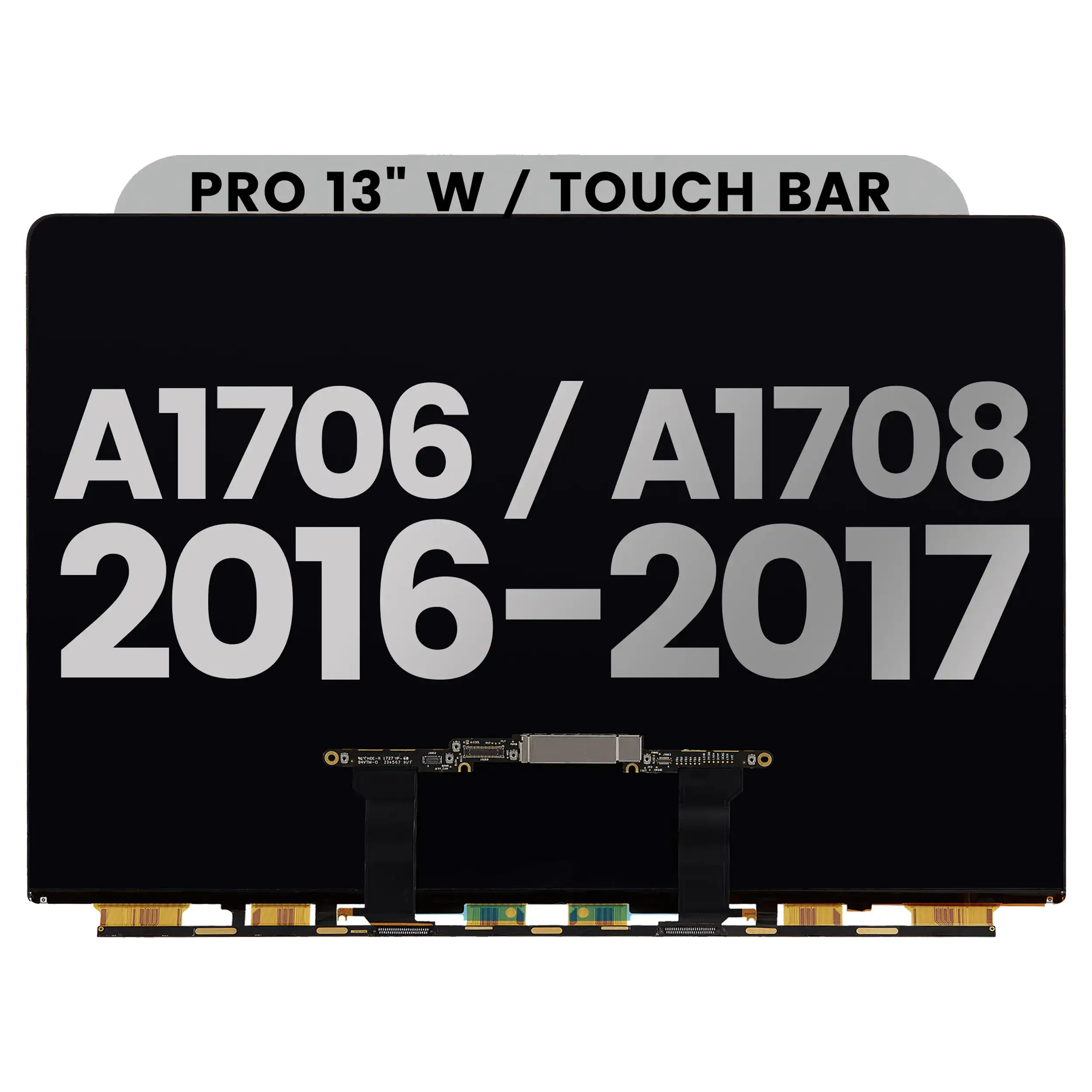 komplette LCD-Displayeinheit für MacBook Air 13" (A3113 / Early 2024) (vormontiert Lid Angle Sensor Kabel) (ausgebautes Originalteil: Grade B) (Space Gray) – Bild 6