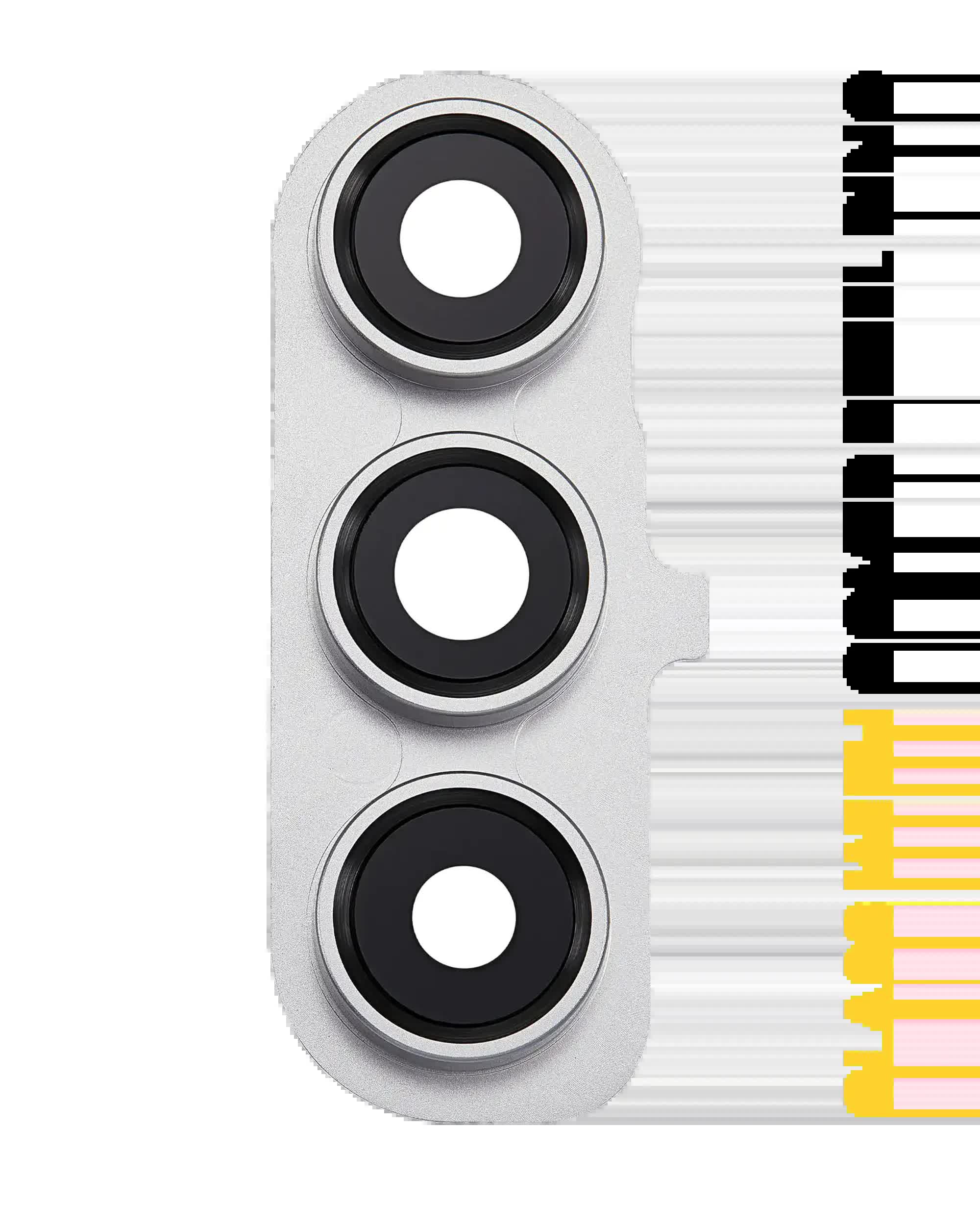 Rückkamera-Glas mit Abdeckung Blendenring für Samsung Galaxy S24 FE 5G (White (Weiß))