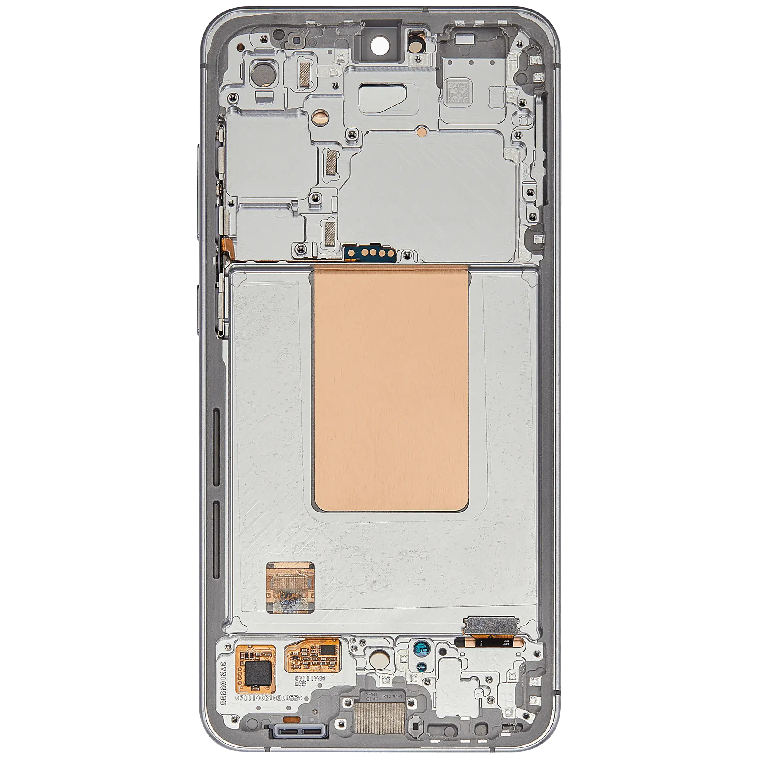 OLED Display mit Rahmen für Samsung Galaxy S24 FE 5G (US & International Version) (professionell aufgearbeitet) (Gray (Grau)) – Bild 4