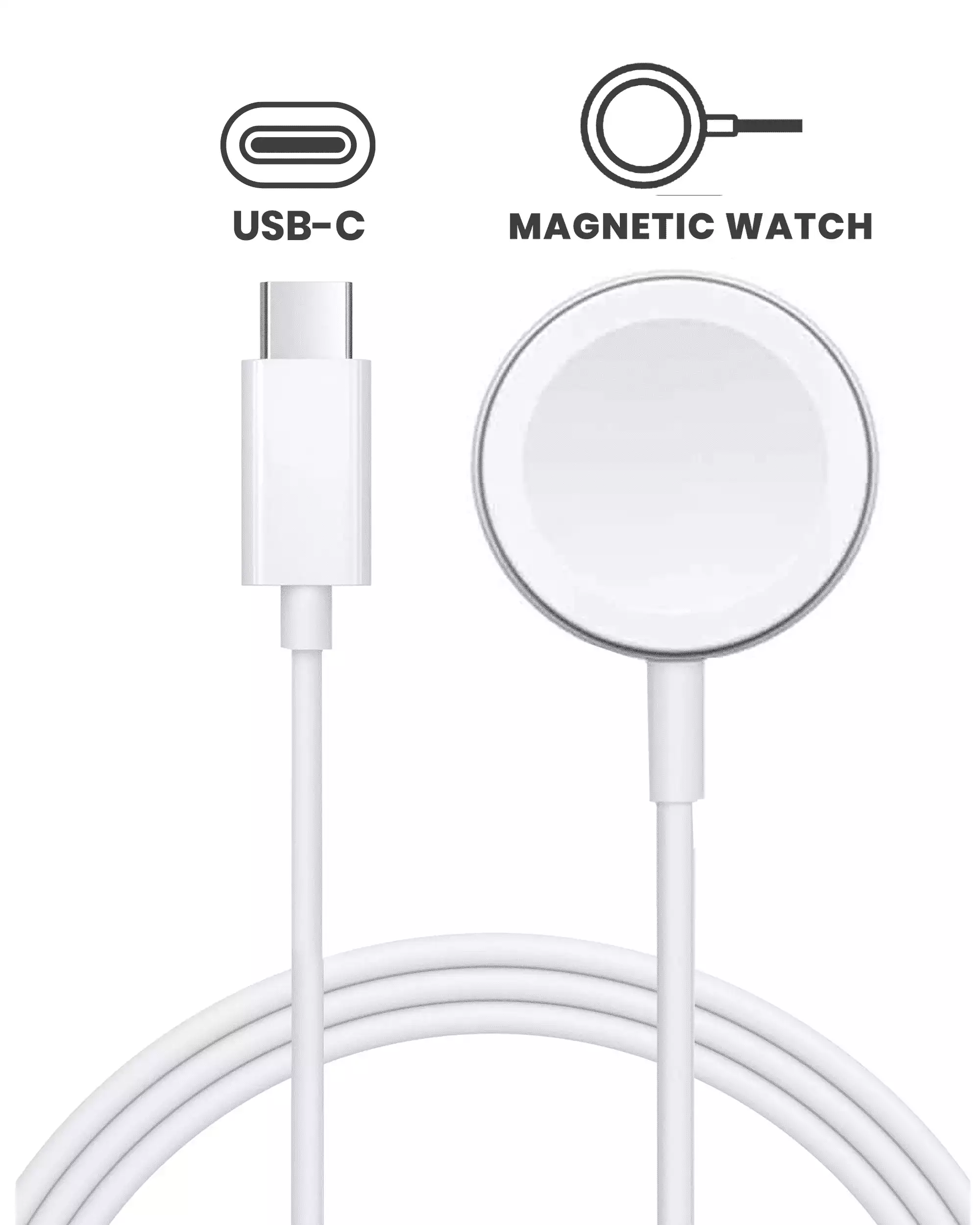 USB-A Magnetic Watch Ladekabel für All Watch Series (1 m / 3.3 ft) (Original Grade neu) (Bulk-Verpackung) – Bild 6