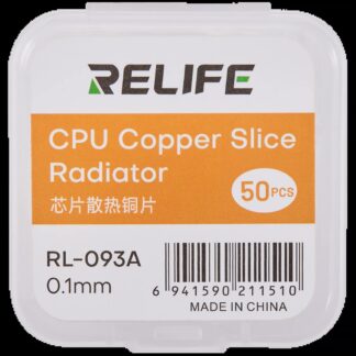 RL-093A Chip Heat Sink Copper Sheet / 0.1MM (50er-Pack) (Relife)