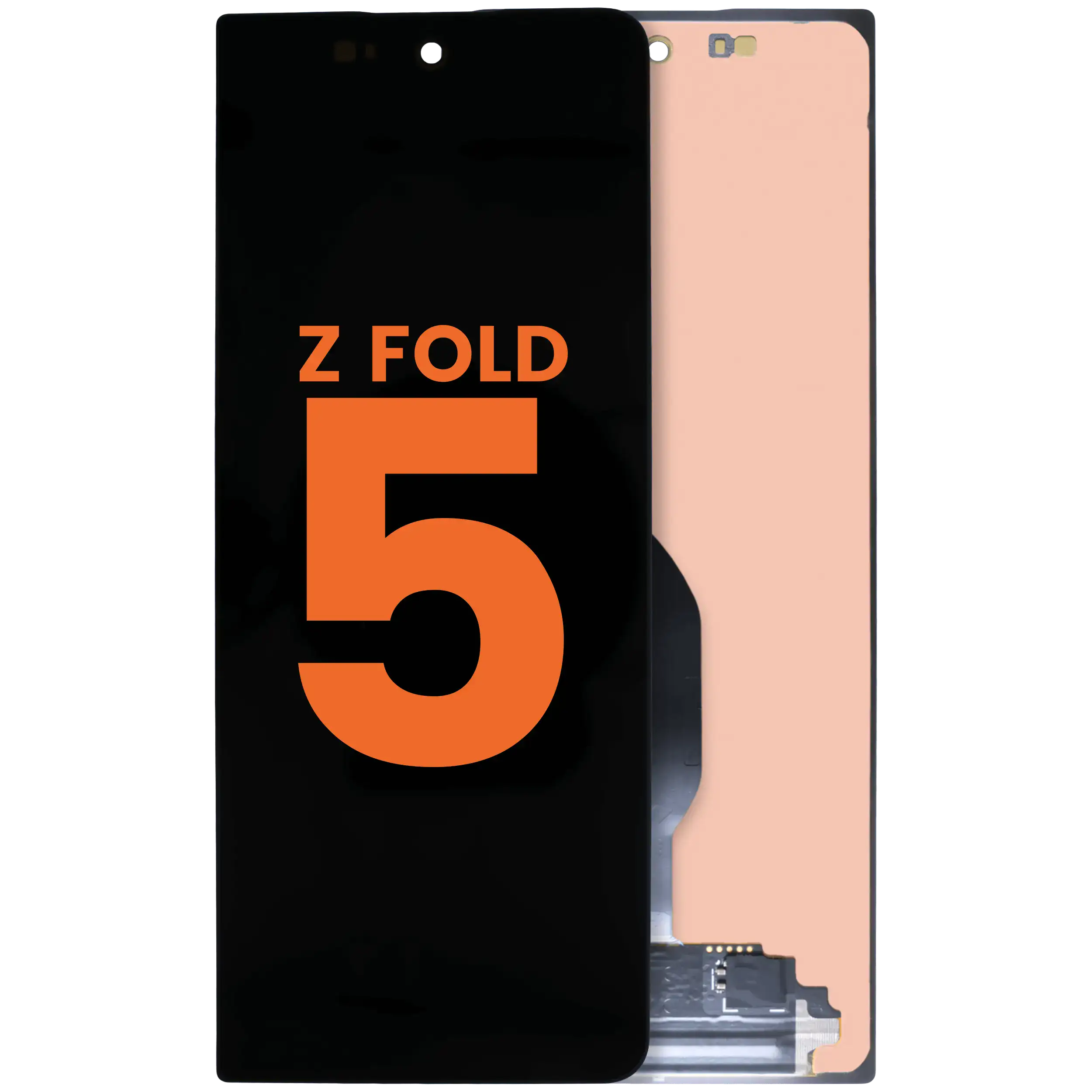 Inner OLED Display mit Rahmen für Samsung Galaxy Z Fold 2 5G (professionell aufgearbeitet) (Mystic Bronze) – Bild 4