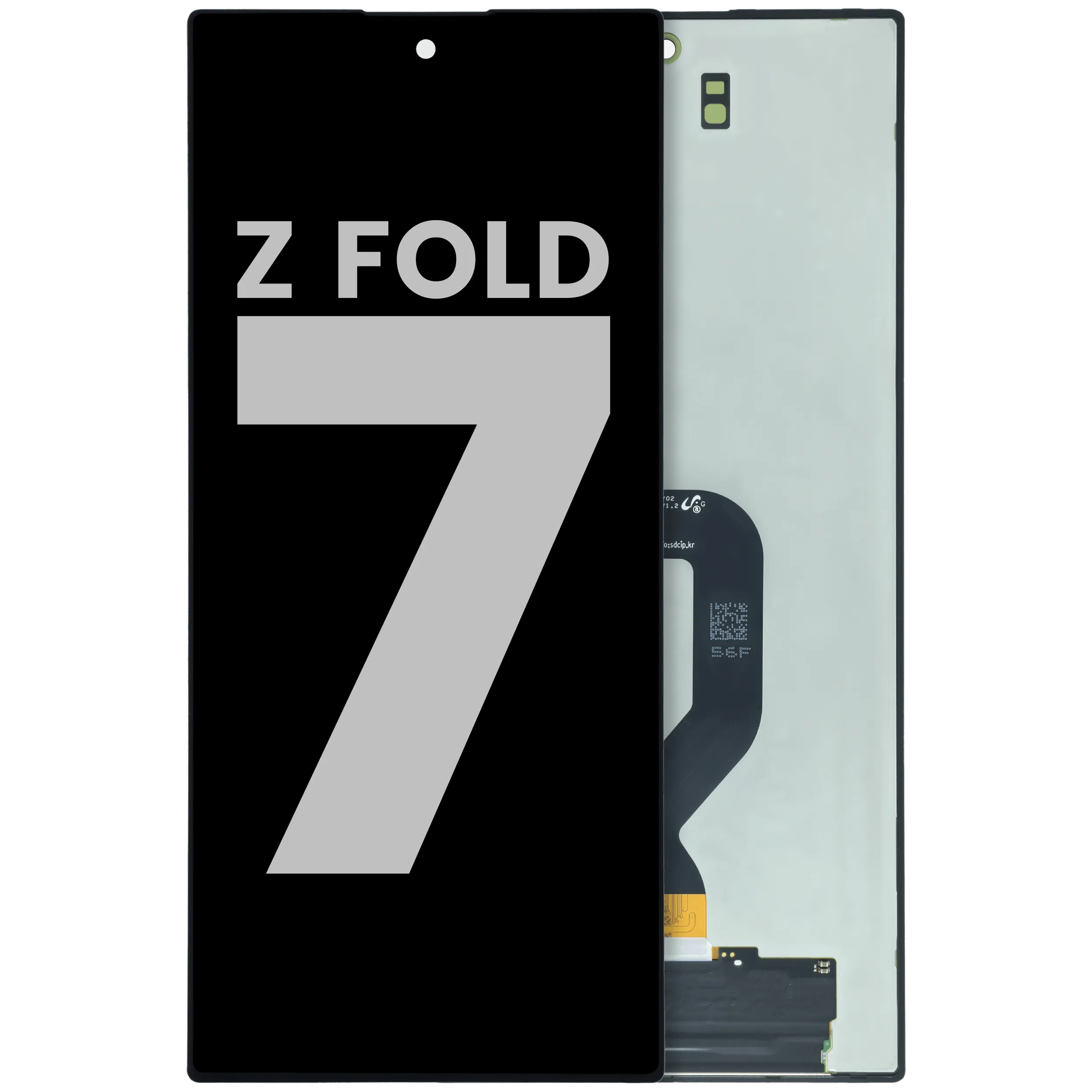 Inner OLED Display mit Rahmen für Samsung Galaxy Z Fold 2 5G (professionell aufgearbeitet) (Mystic Bronze) – Bild 5