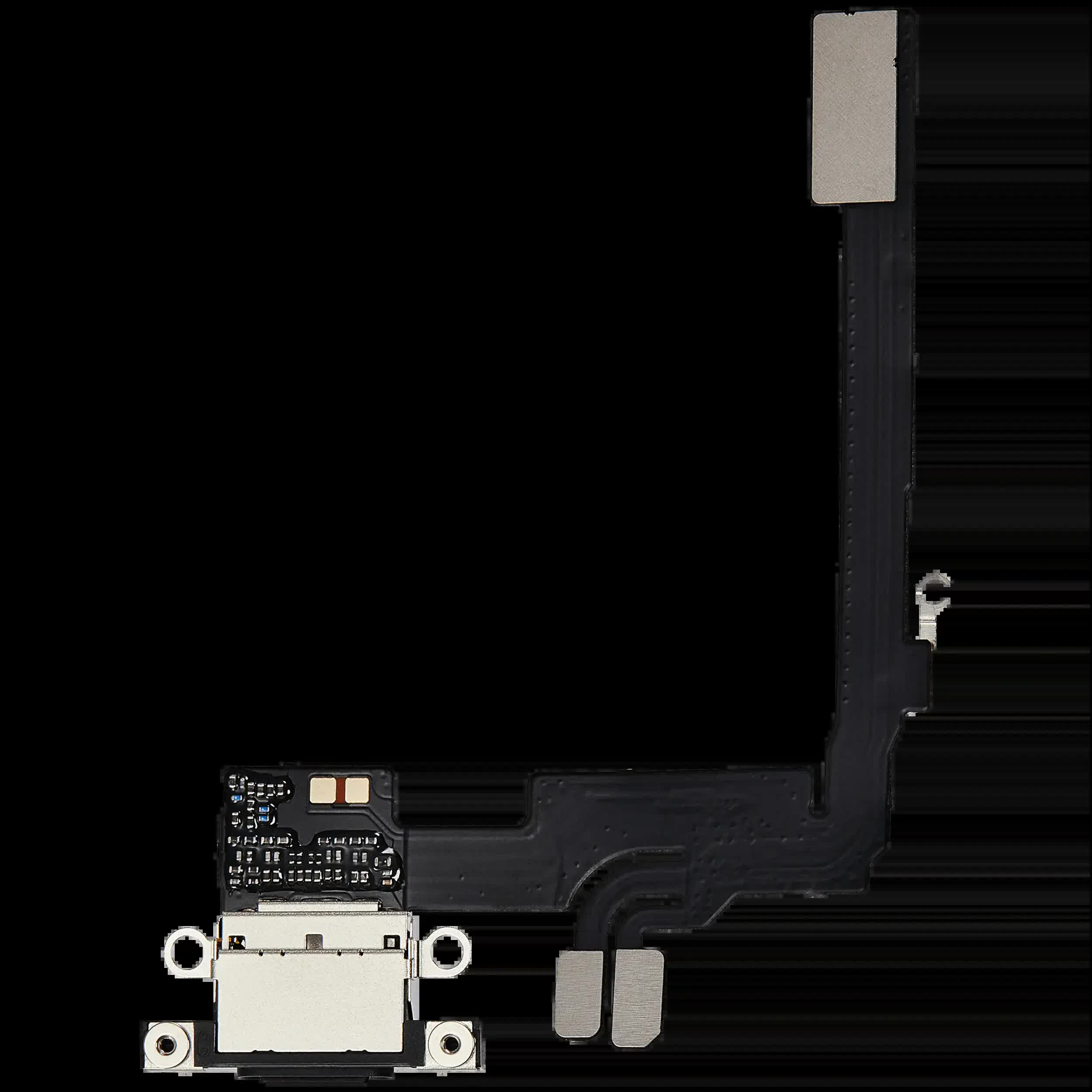 Ladebuchse Flexkabel für iPhone 16 Pro (Aftermarket Plus) (Black Titanium)