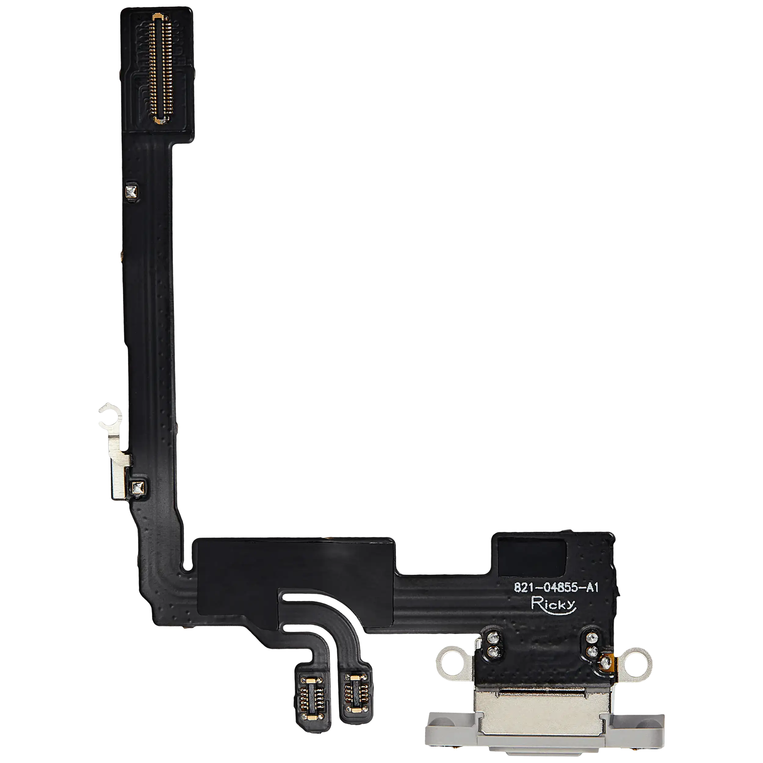 Ladebuchse Flexkabel für iPhone 16 Pro (Aftermarket Plus) (White Titanium) – Bild 3