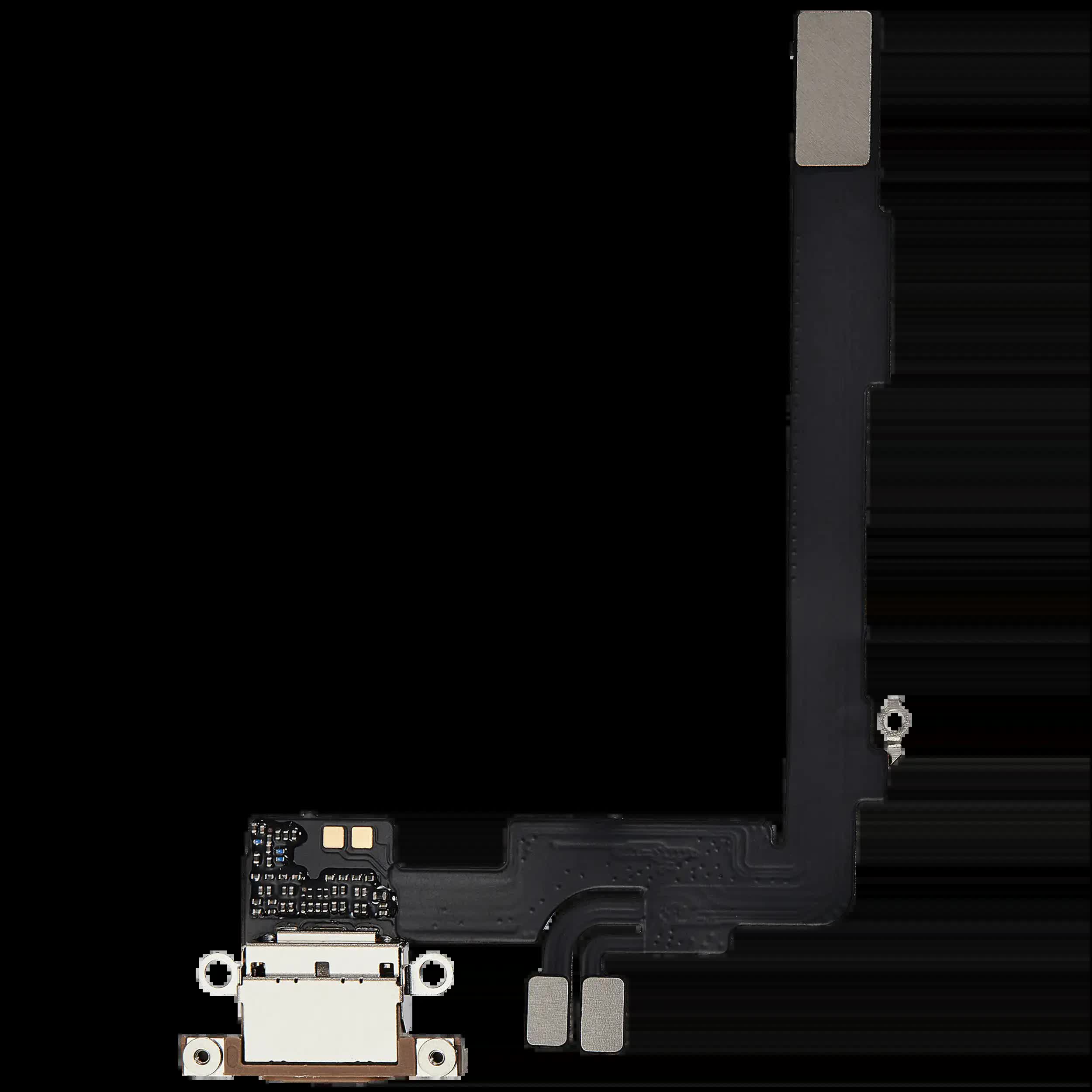 Ladebuchse Flexkabel für iPhone 16 Pro Max (Aftermarket Plus) (Desert Titanium)