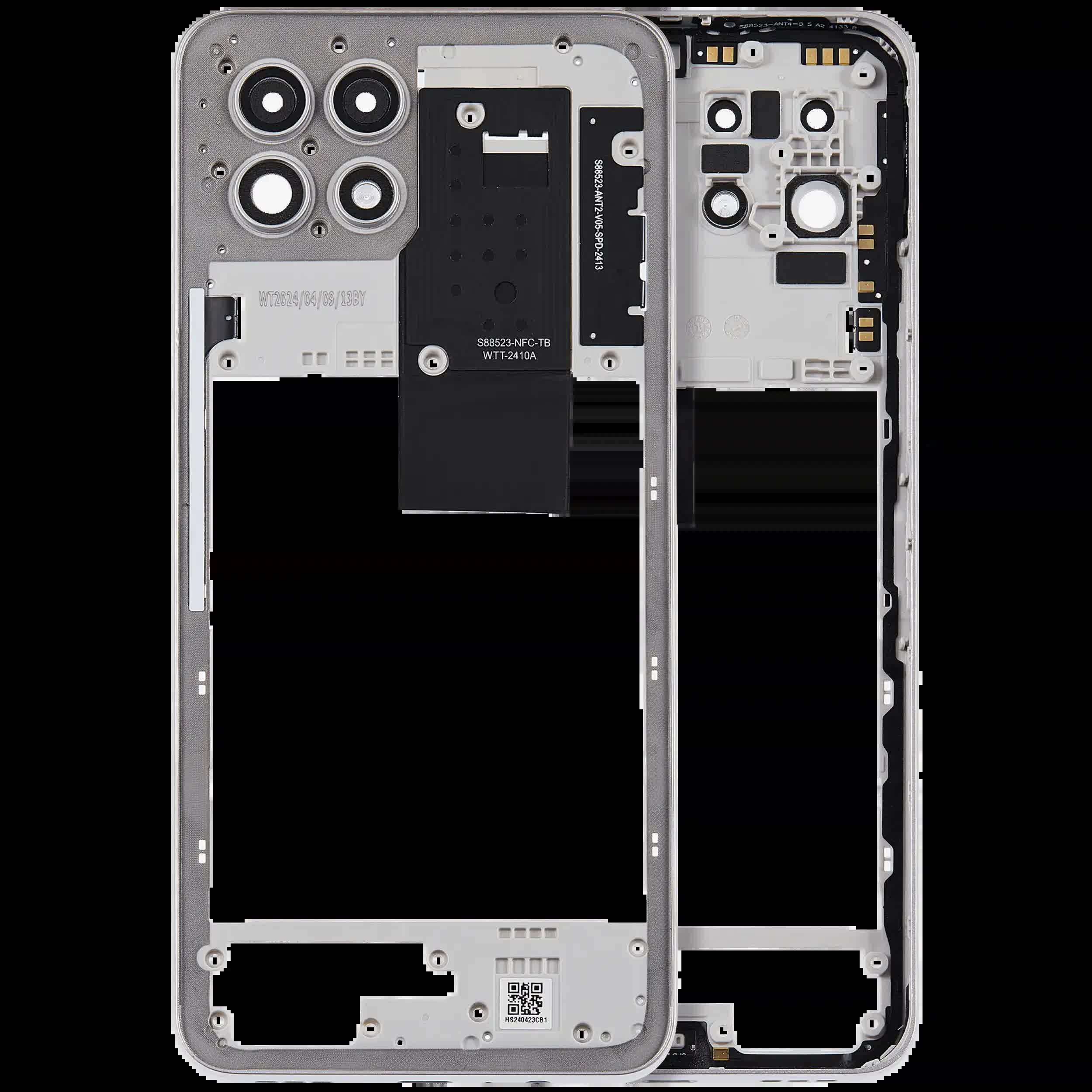 Mittelrahmen für T-Mobile Revvl 7 (Arctic Gray)