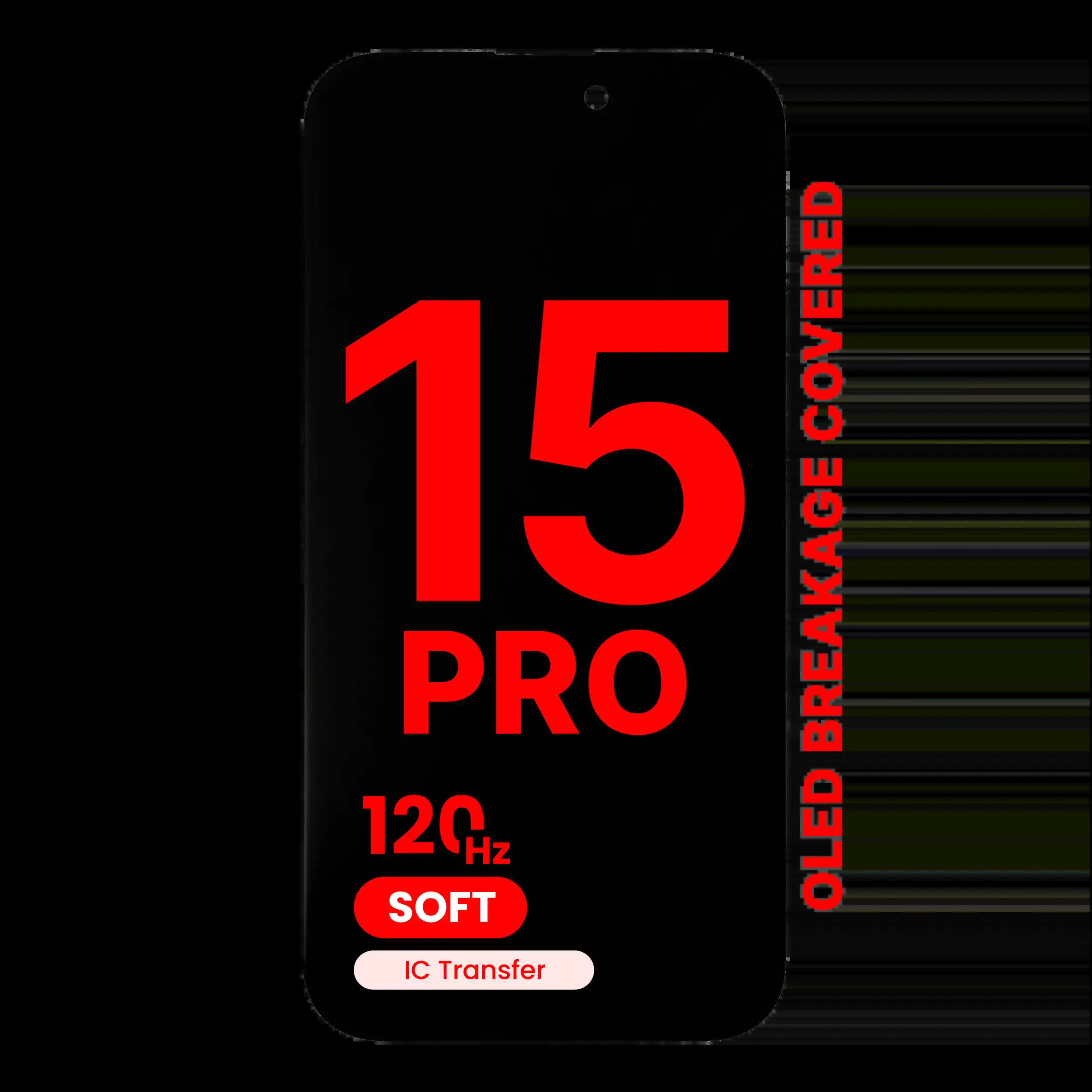 OLED Display für iPhone 15 Pro (Aftermarket Pro: XO7 Soft) (120HZ)