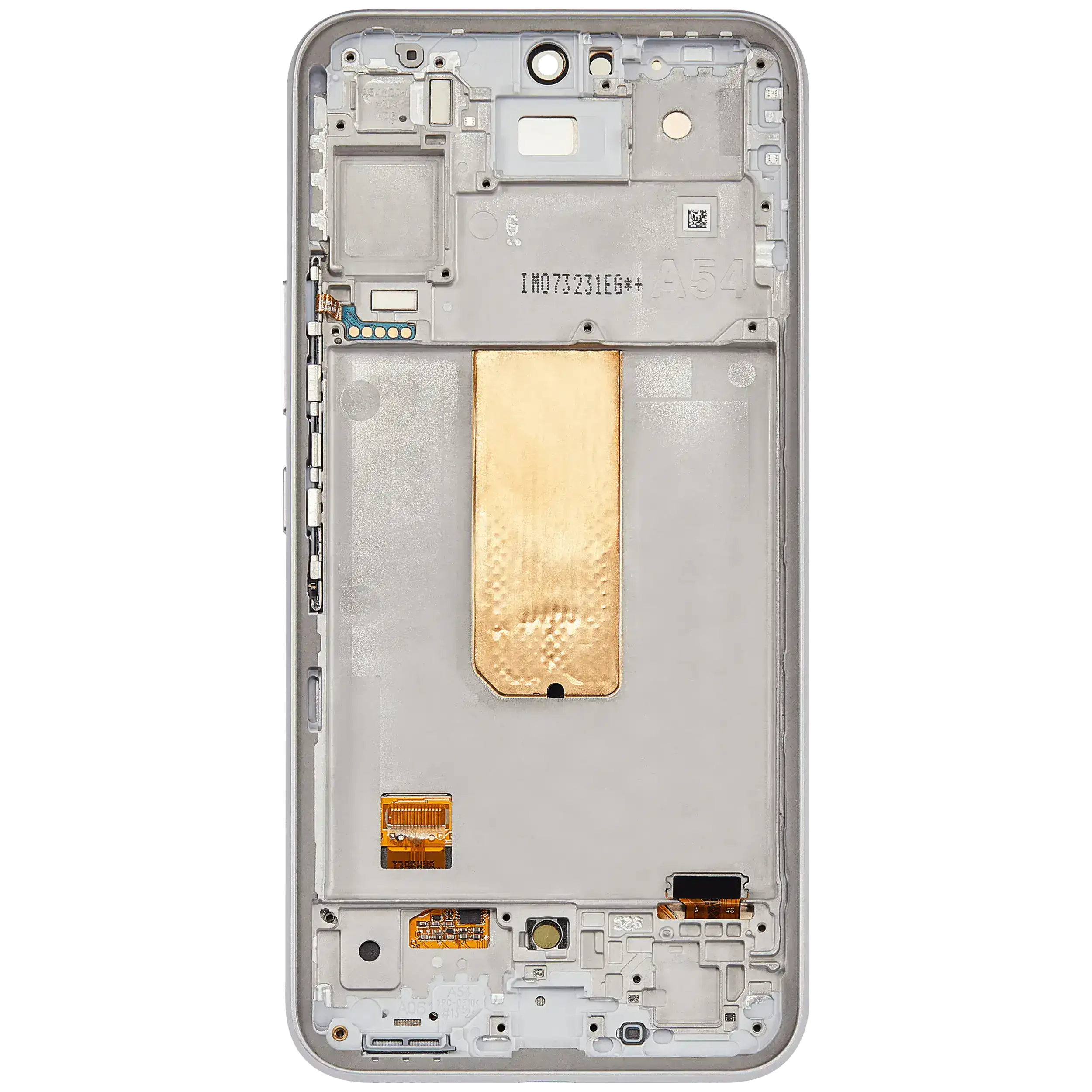 OLED Display mit Rahmen für Samsung Galaxy A54 5G (A546 / 2023) (US & International Version) (professionell aufgearbeitet) (White (Weiß)) – Bild 3