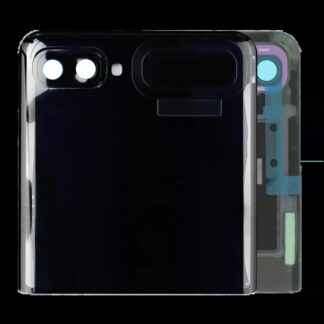 Outer OLED Display mit Rahmen für Samsung Galaxy Z Flip 4G (F700) / Z Flip 5G (F707) (Service Pack) (Mirror Black)