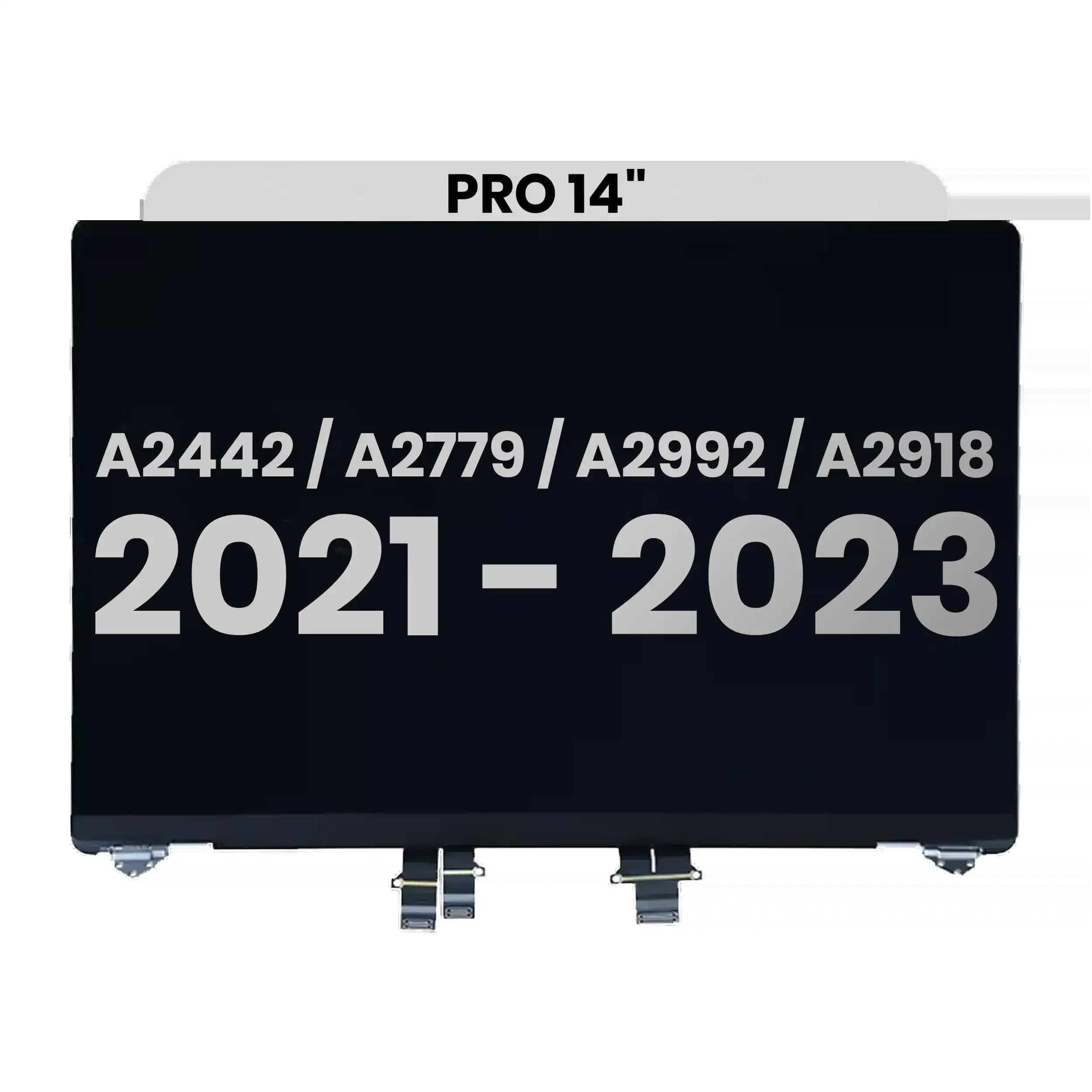 komplette LCD-Displayeinheit für MacBook Pro 14" (A2442 / Late 2021) / (A2779 / Late 2023) / (A2992 / Late 2023) / (A2918 / Late 2023) (Pre-installe