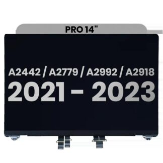 komplette LCD-Displayeinheit für MacBook Pro 14" (A2442 / Late 2021) / (A2779 / Late 2023) / (A2918 / Late 2023) (vormontiert Lid Angle Sensor cab