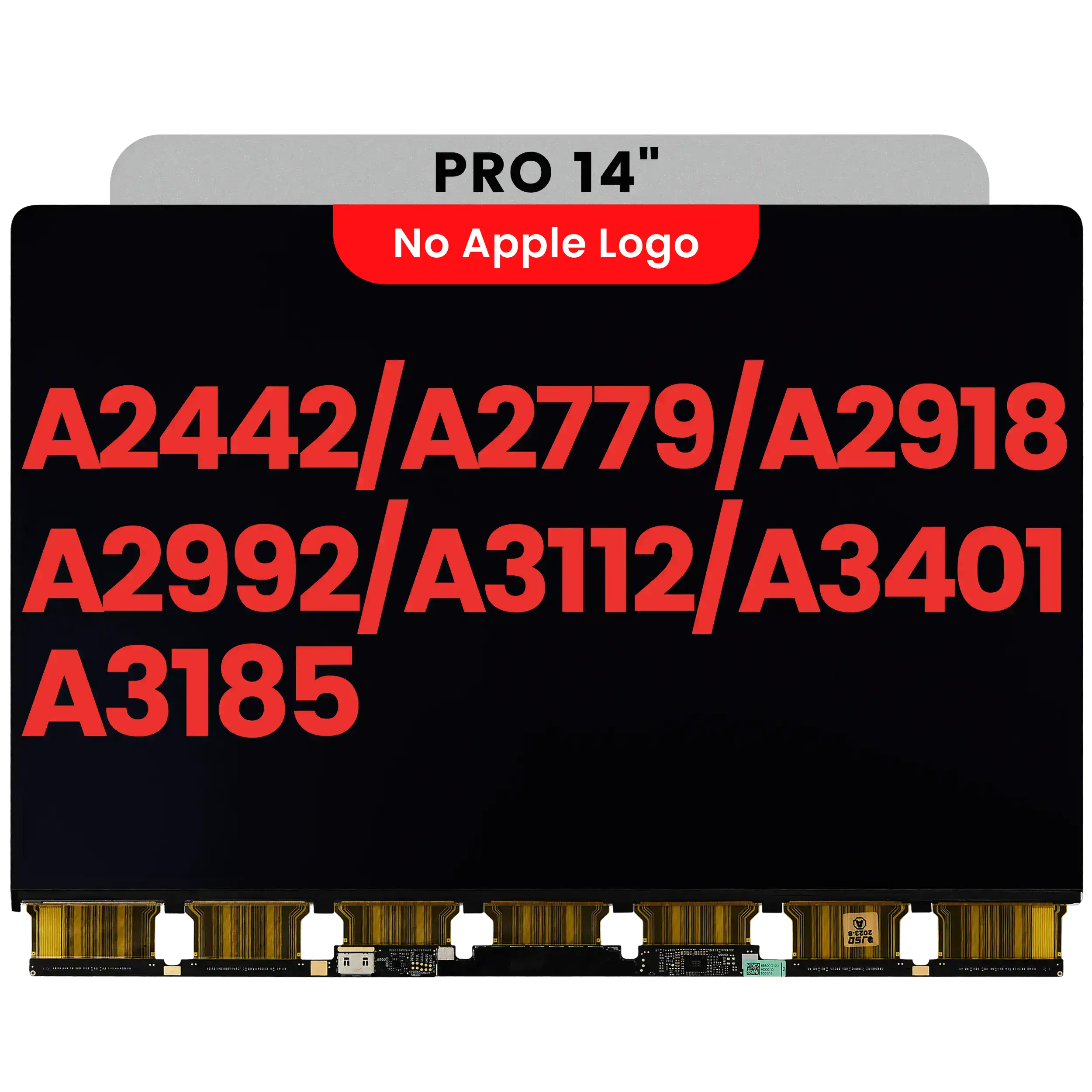 komplette LCD-Displayeinheit für MacBook Pro 14" (A2442 / Late 2021) / (A2779 / Late 2023) / (A2918 / Late 2023) (vormontiert Lid Angle Sensor cab – Bild 3