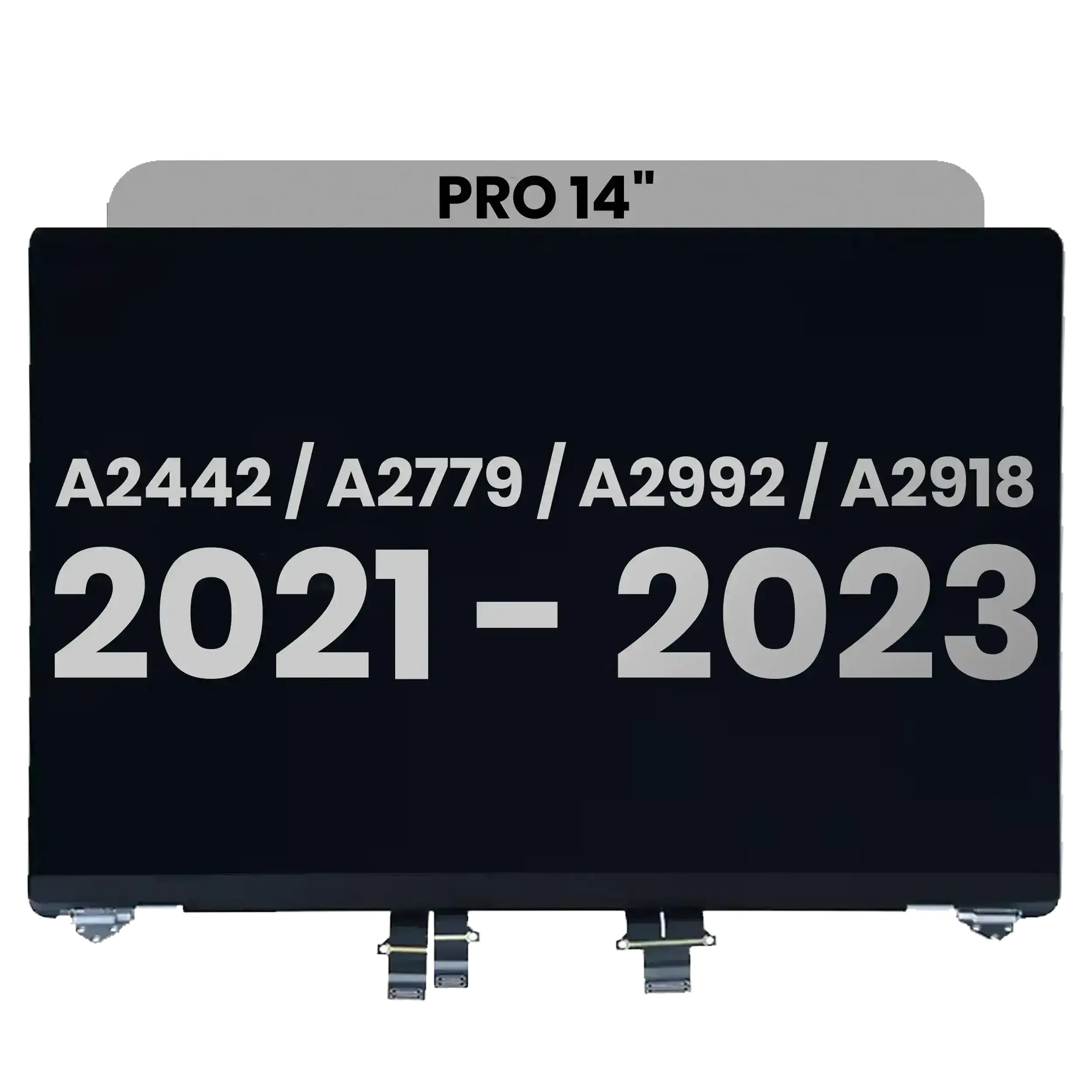 komplette LCD-Displayeinheit für MacBook Pro 14" (A2442 / Late 2021) / (A2779 / Late 2023) / (A2918 / Late 2023) (vormontiert Lid Angle Sensor cab – Bild 4