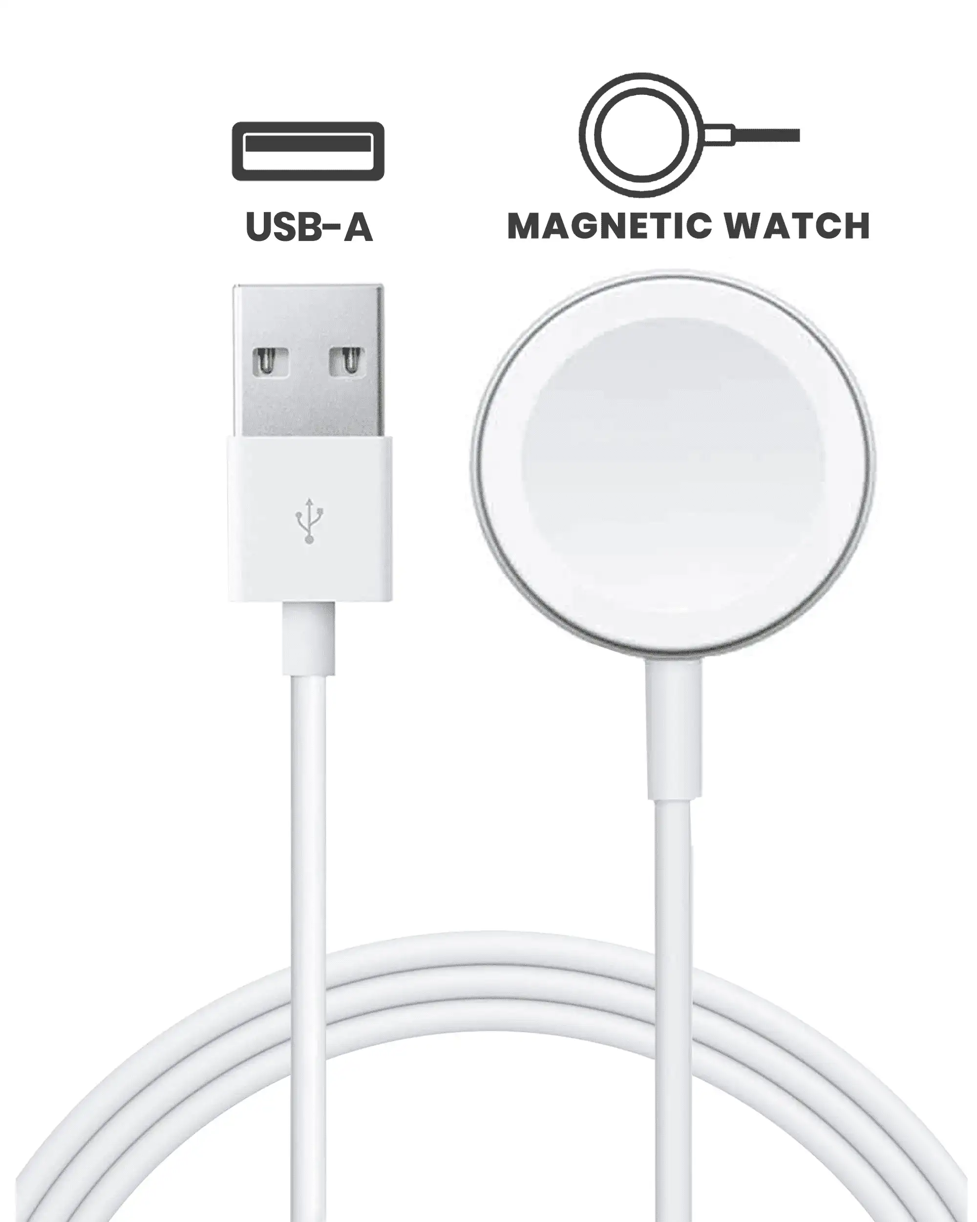 USB-C Magnetic Watch Charging (Braided) Kabel (3.3 ft.) für All Watch Series (Original Grade neu) (Bulk-Verpackung) – Bild 6