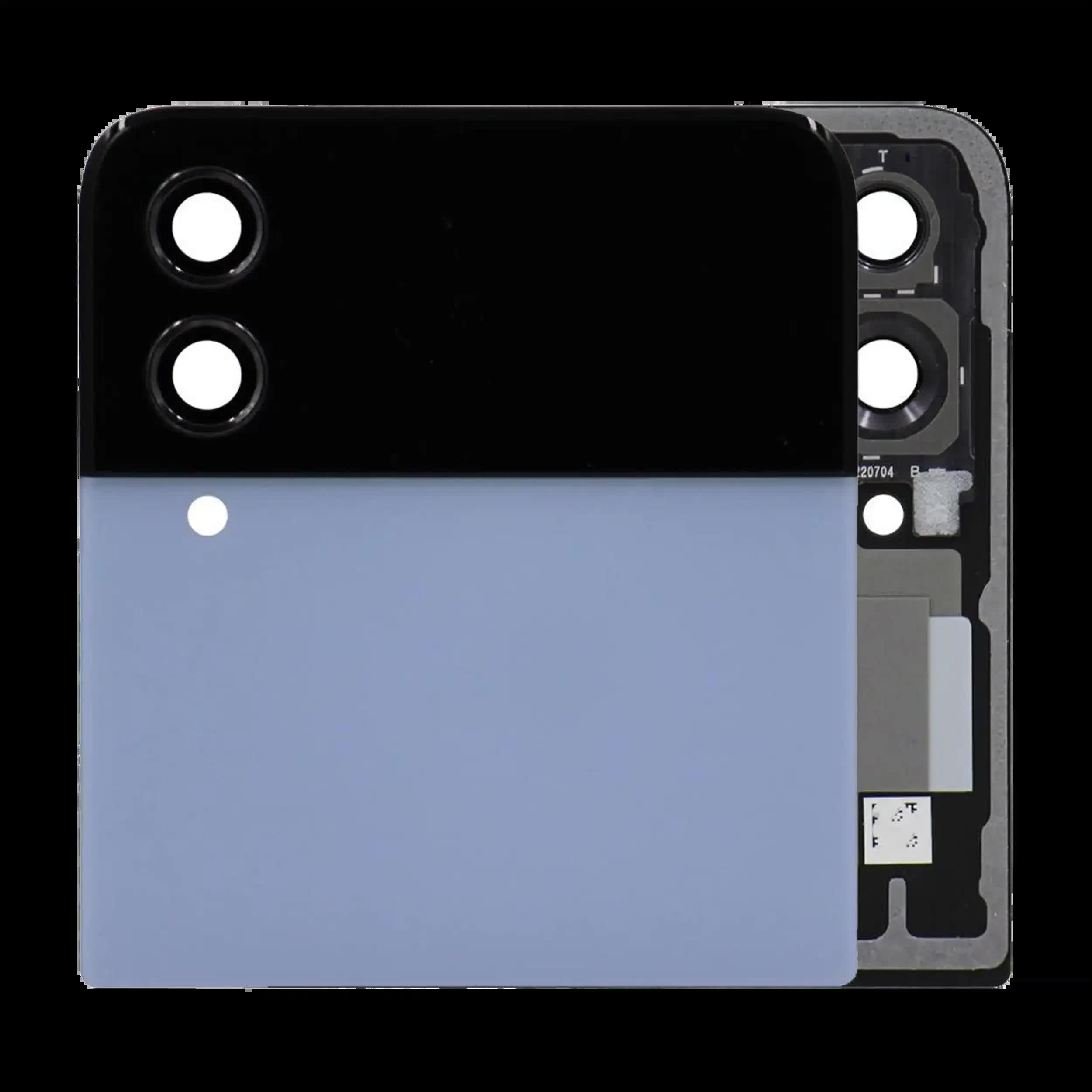 Outer OLED Display für Samsung Galaxy Z Flip 4 5G (ausgebautes Originalteil: Grade B/C) (Blue (Blau))